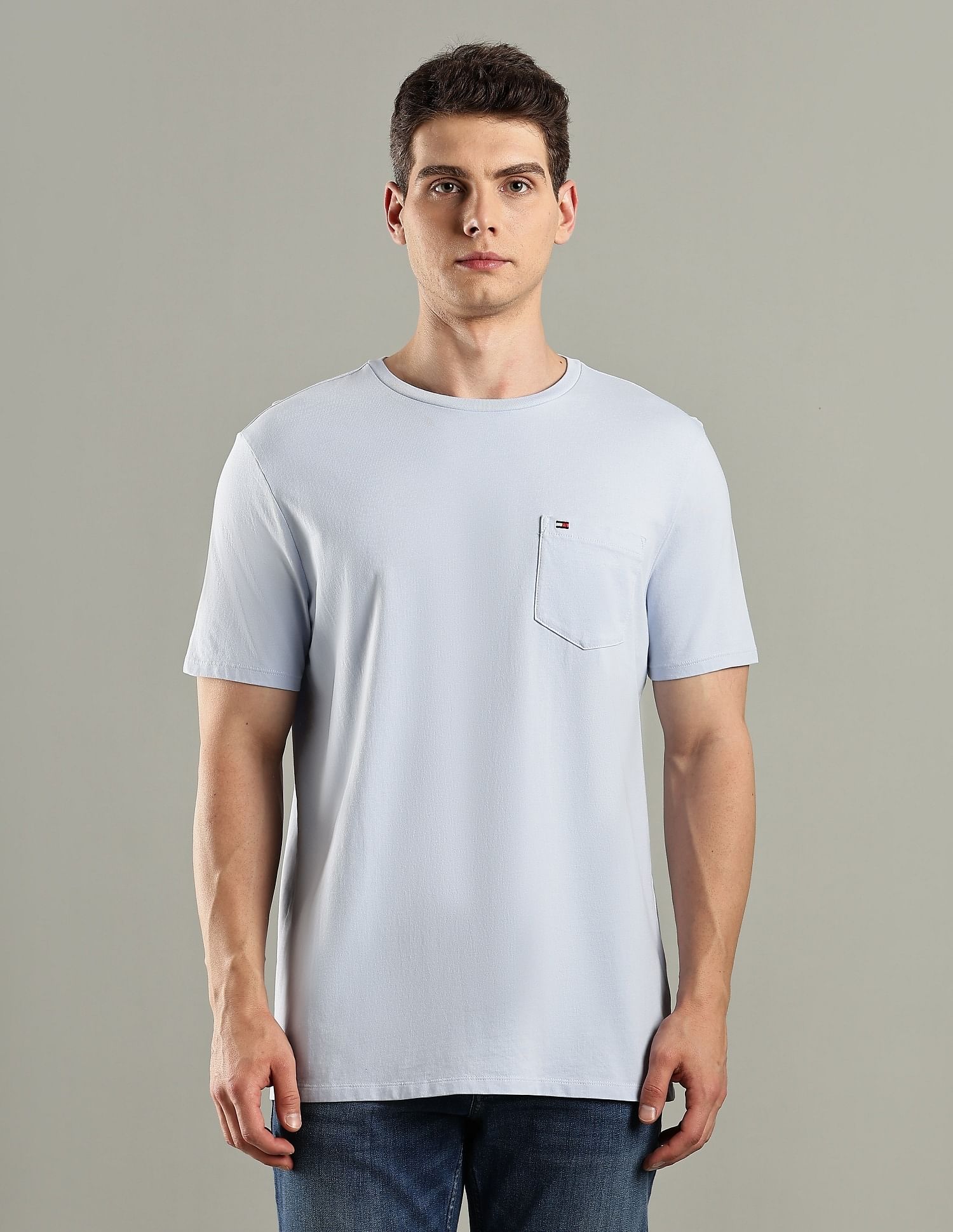 Tommy Hilfiger Solid Regular-Fit Cotton T-Shirt