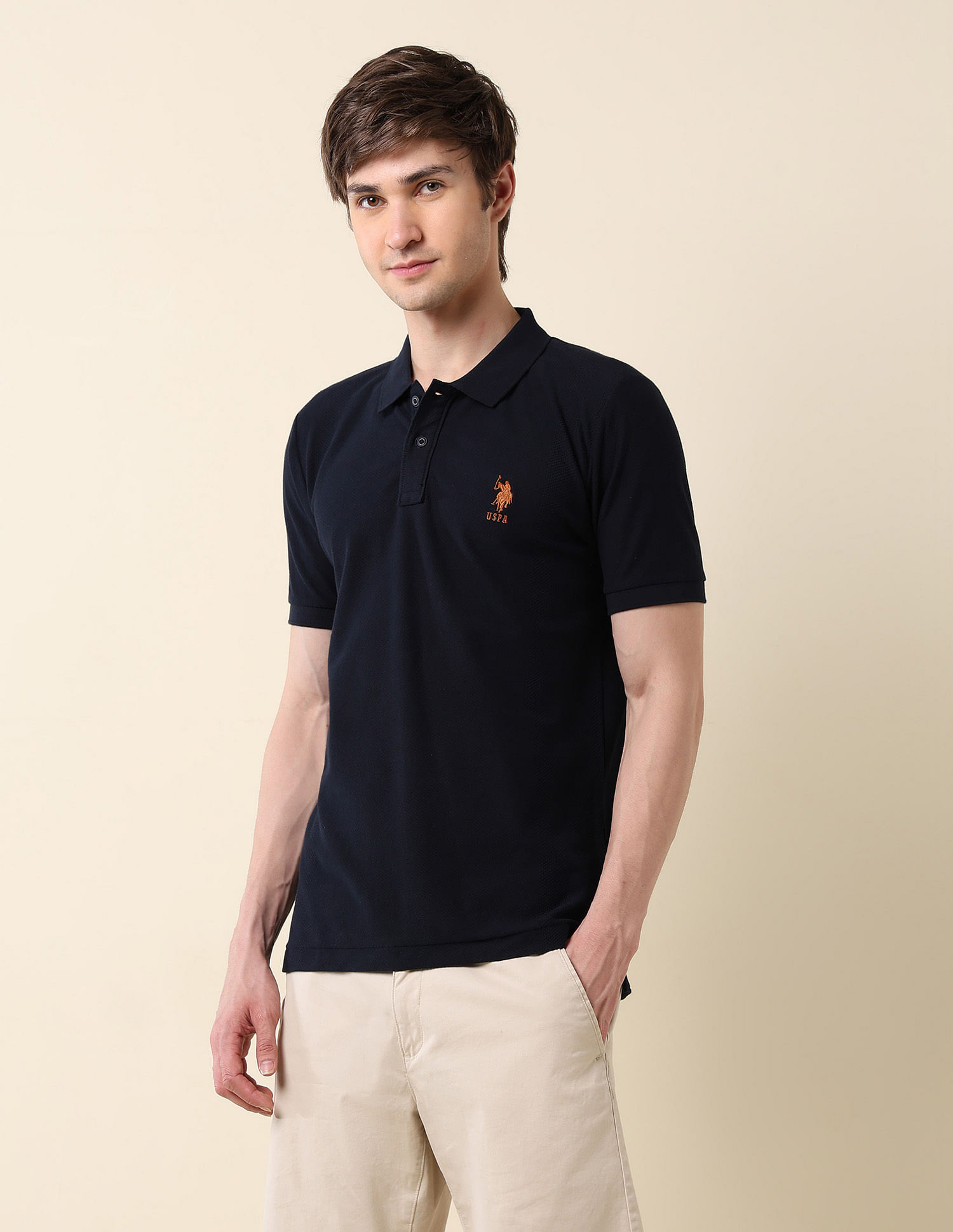 U.S. Polo Assn. Textured Classic Polo Shirt