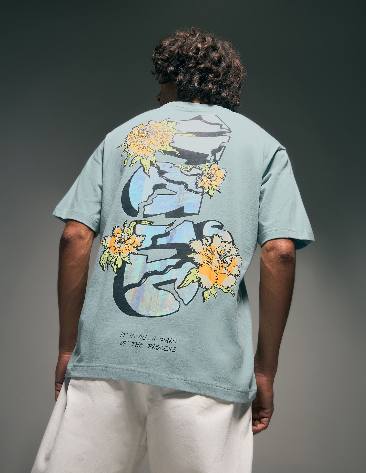 Flying Machine Street Vibe Graphic Pure Cotton Relaxed Fit T-shirt