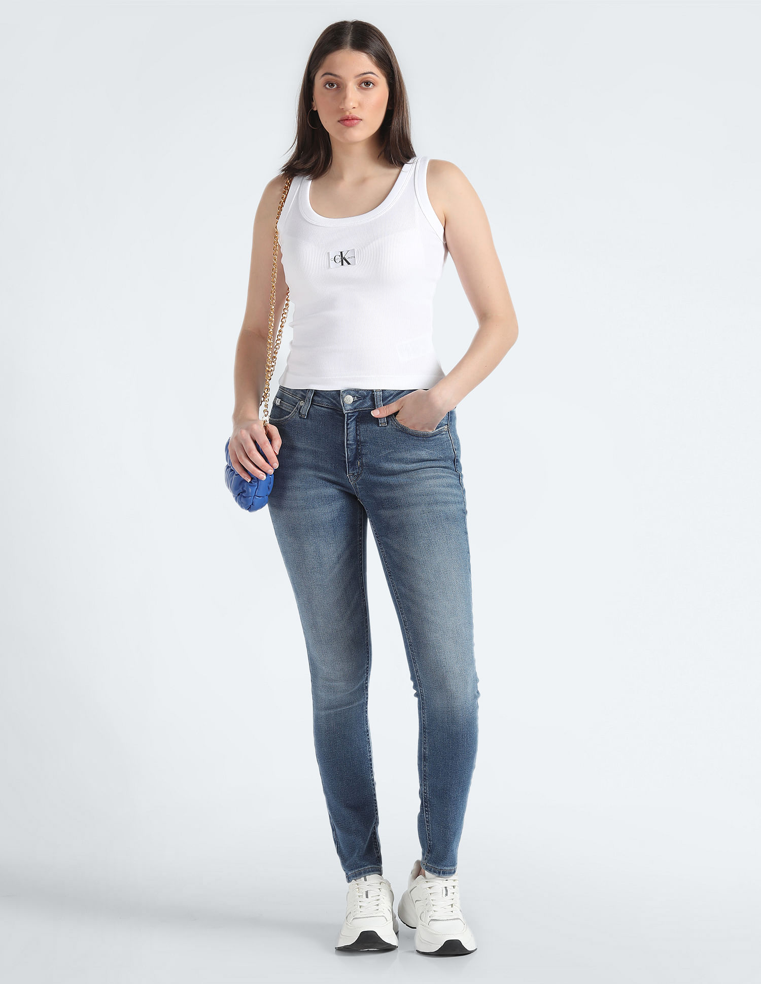 Calvin Klein Stone Wash Skinny Jeans