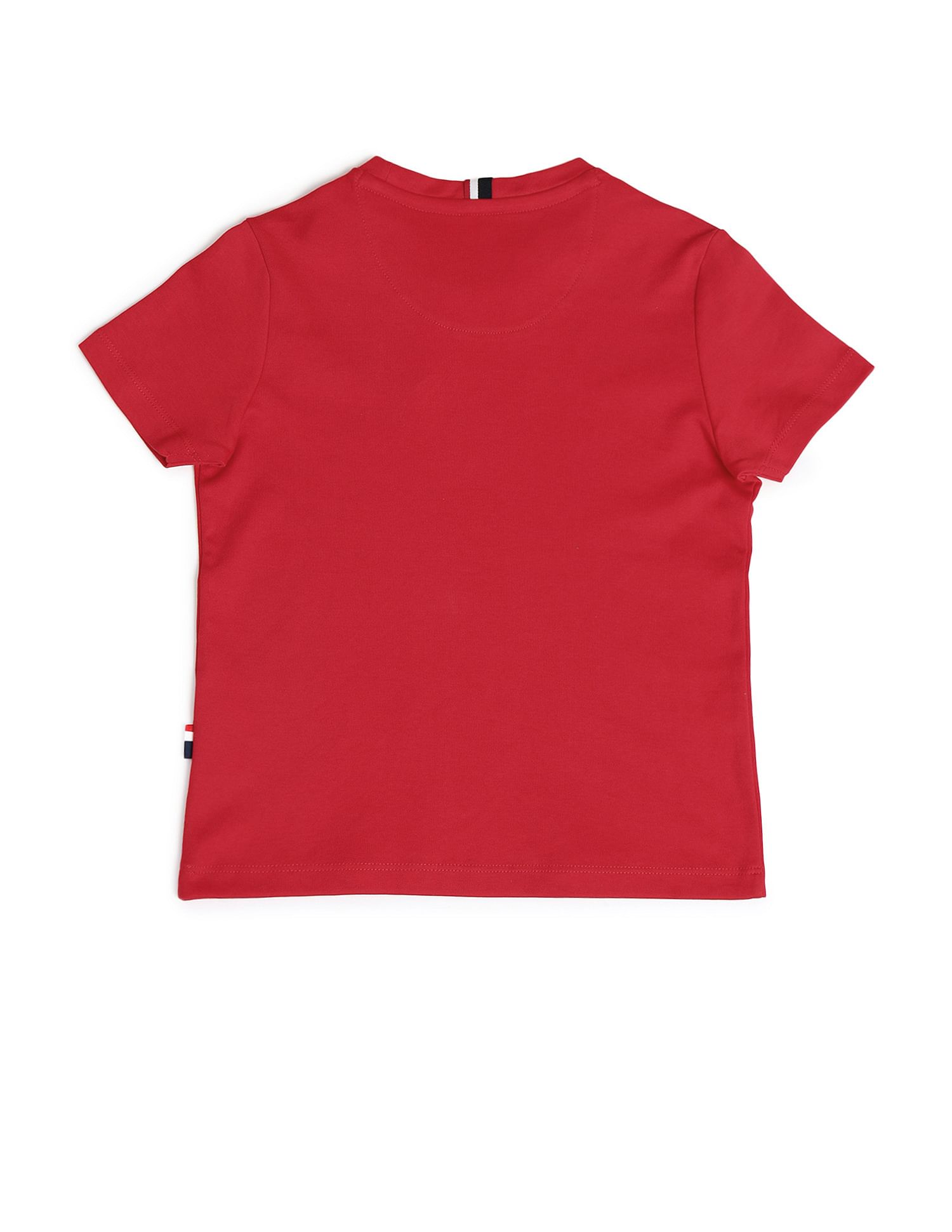 U.S. Polo Assn. Kids Boys Crew Neck Brand Printed T-Shirt