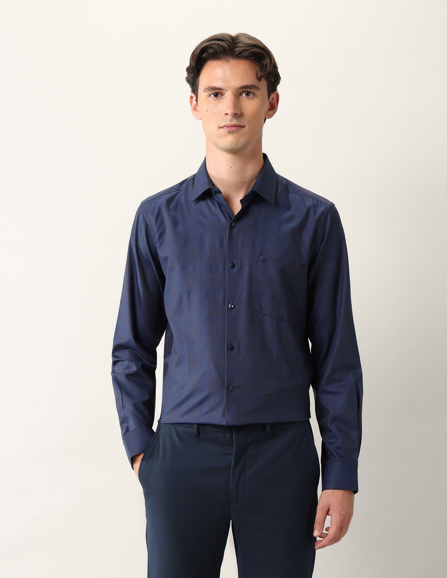 Arrow Glen Checked Dobby Ceremonial Shirt
