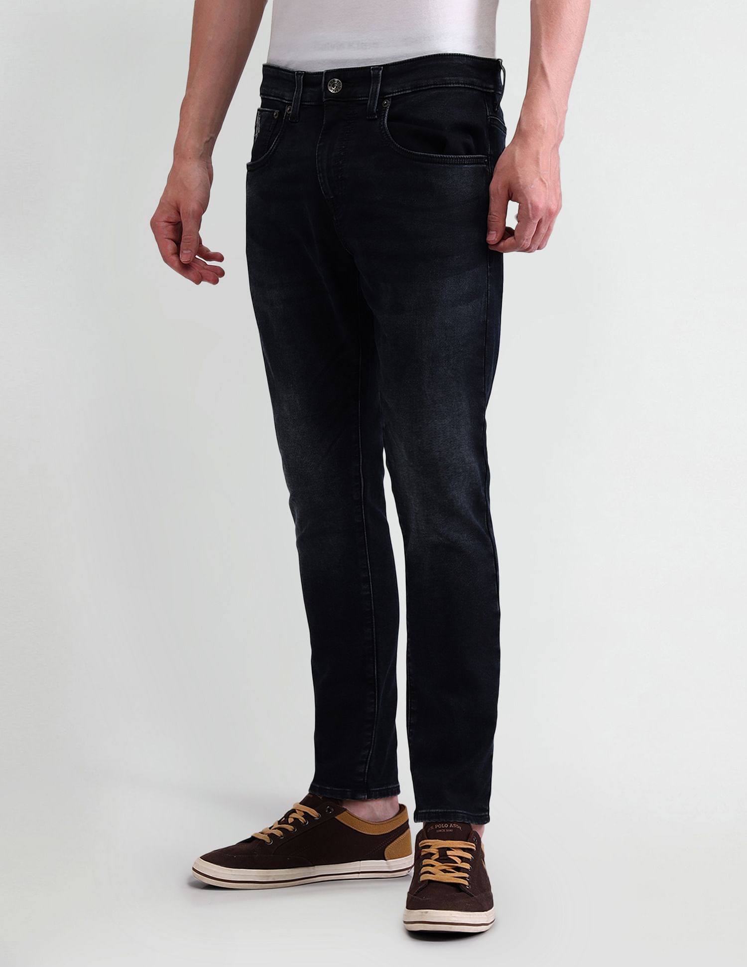U.S. Polo Assn. Denim Co. Henry Tapered Cropped Jeans