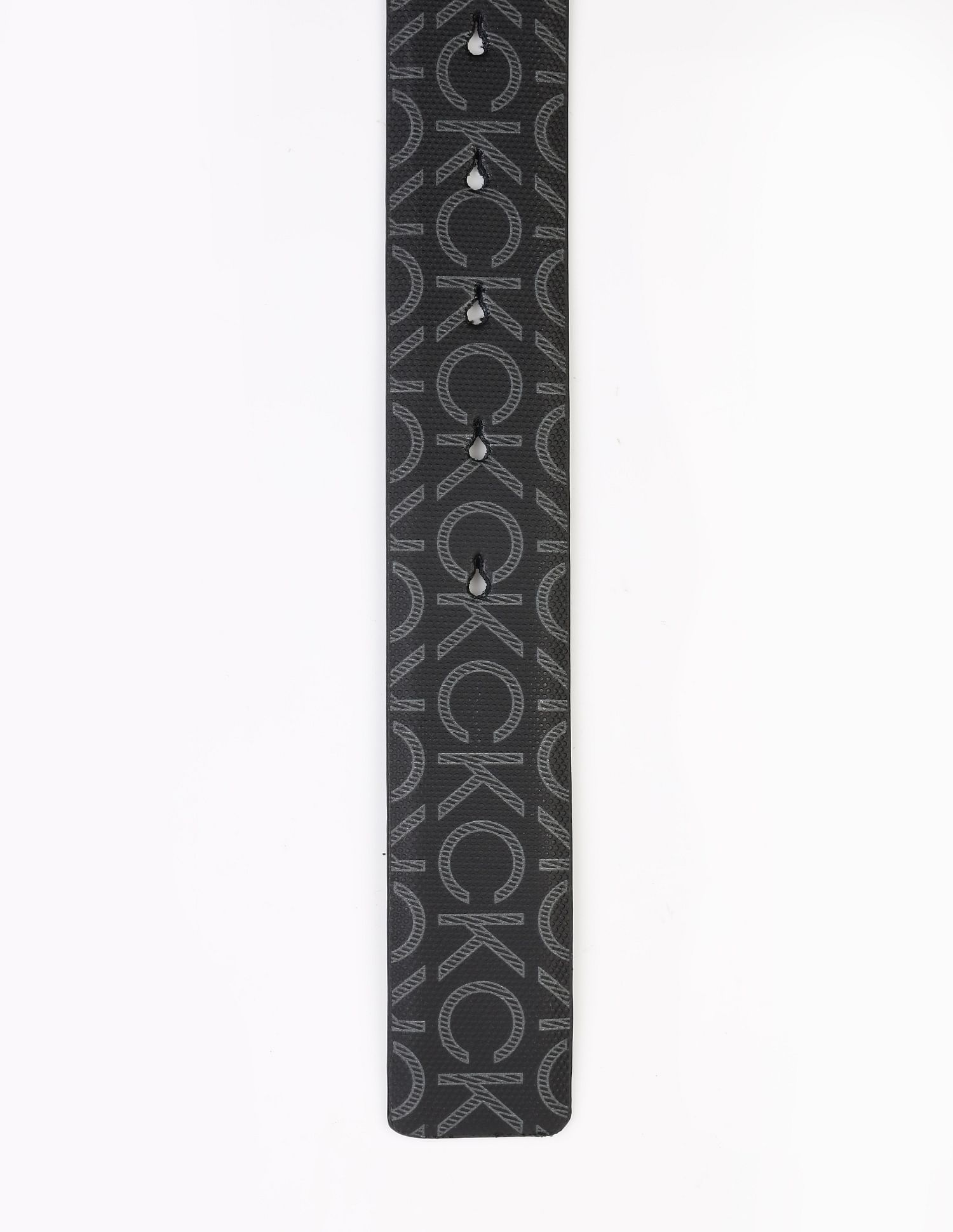 Calvin Klein Printed Black Leather Reversible Belts