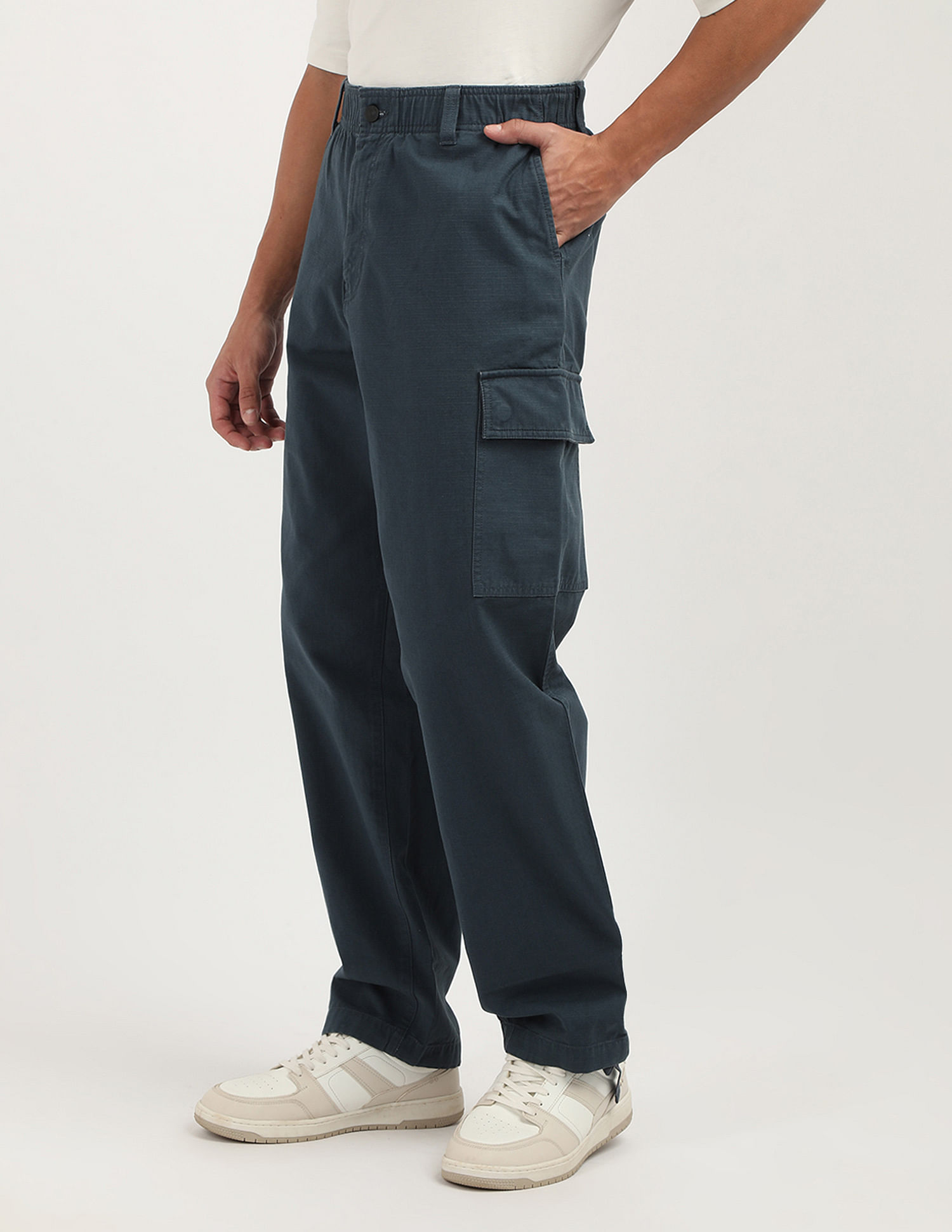 Calvin Klein Jeans Ripstop Straight Cargo Trousers