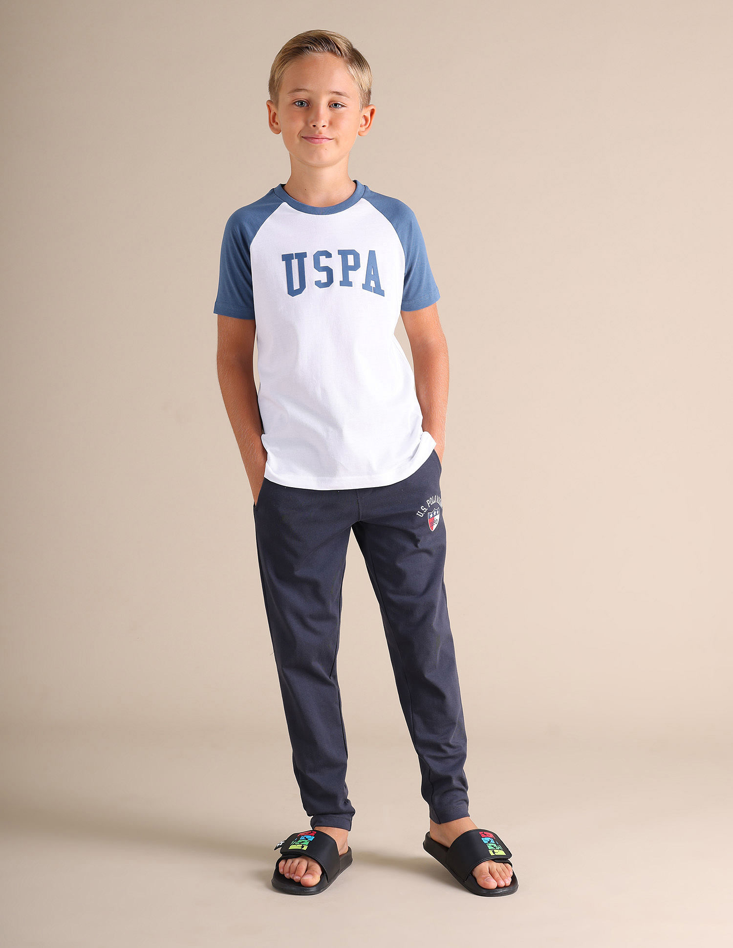 USPA Innerwear Boys Raglan Sleeve LKE01 Lounge T-Shirt - Pack Of 1