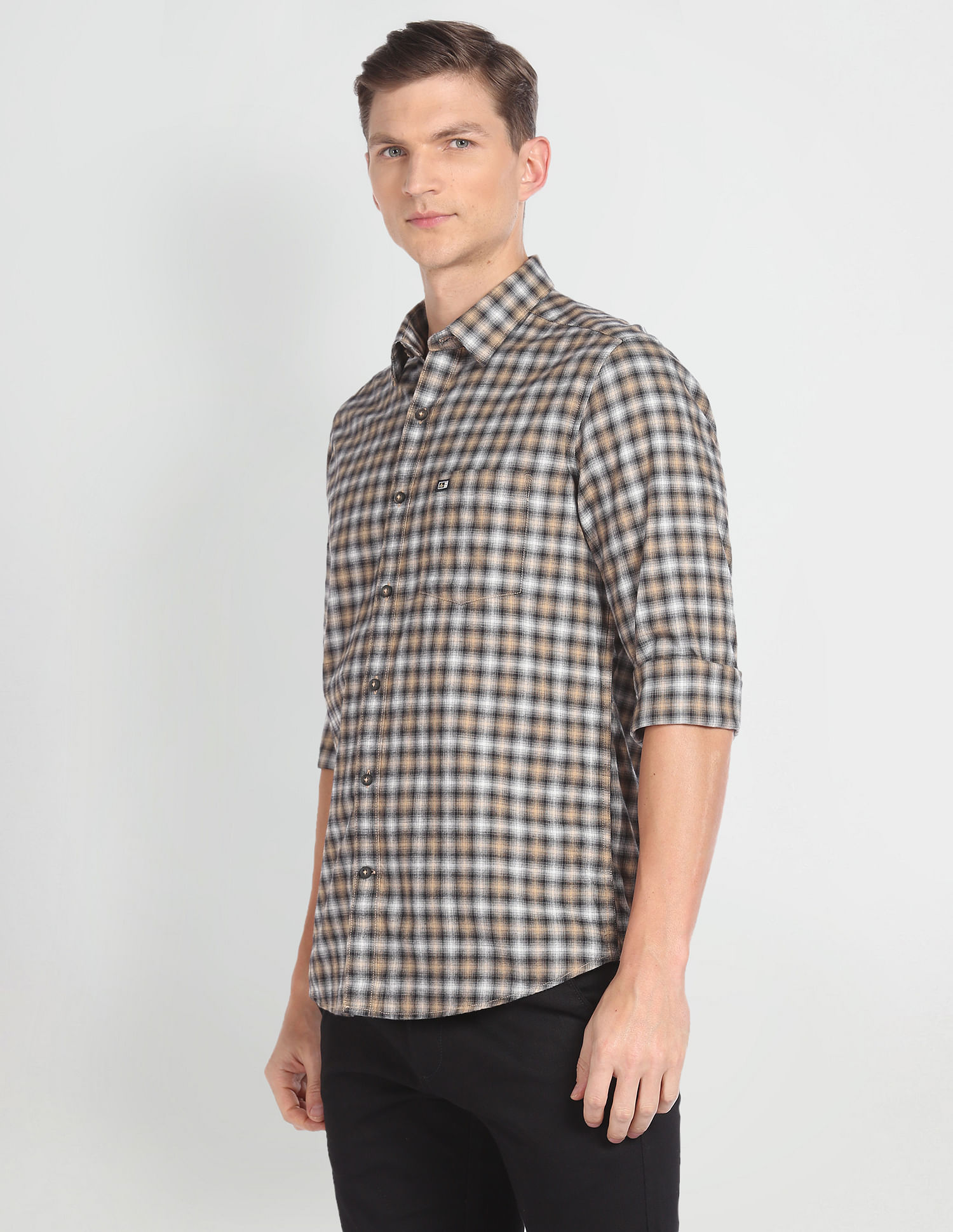 Arrow Sports Dupplin Check Cotton Shirt