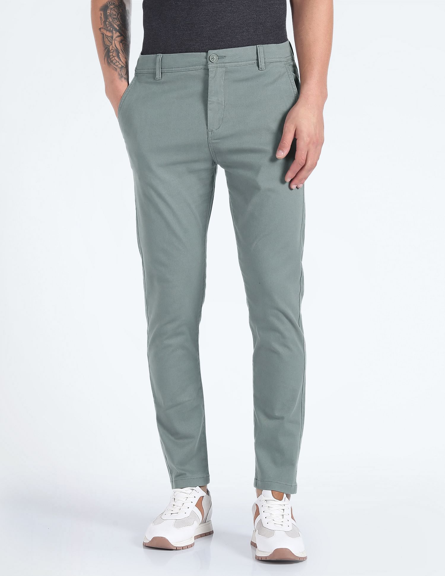 Flying Machine Solid Twill Trousers