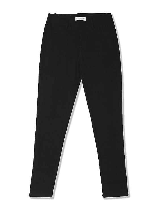 Buy U.S. Polo Assn. Women High Rise Stretch Solid Jeggings - NNNOW.com
