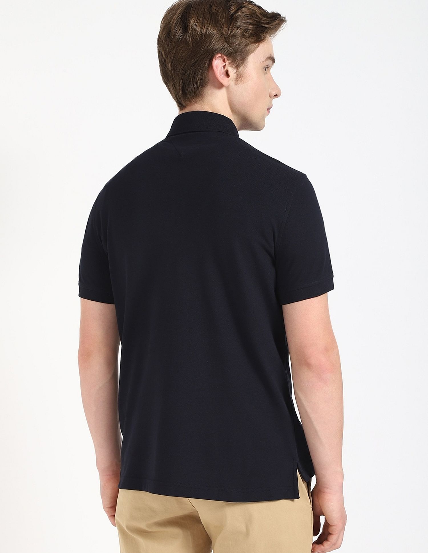 Tommy Hilfiger Solid Regular Fit Polo