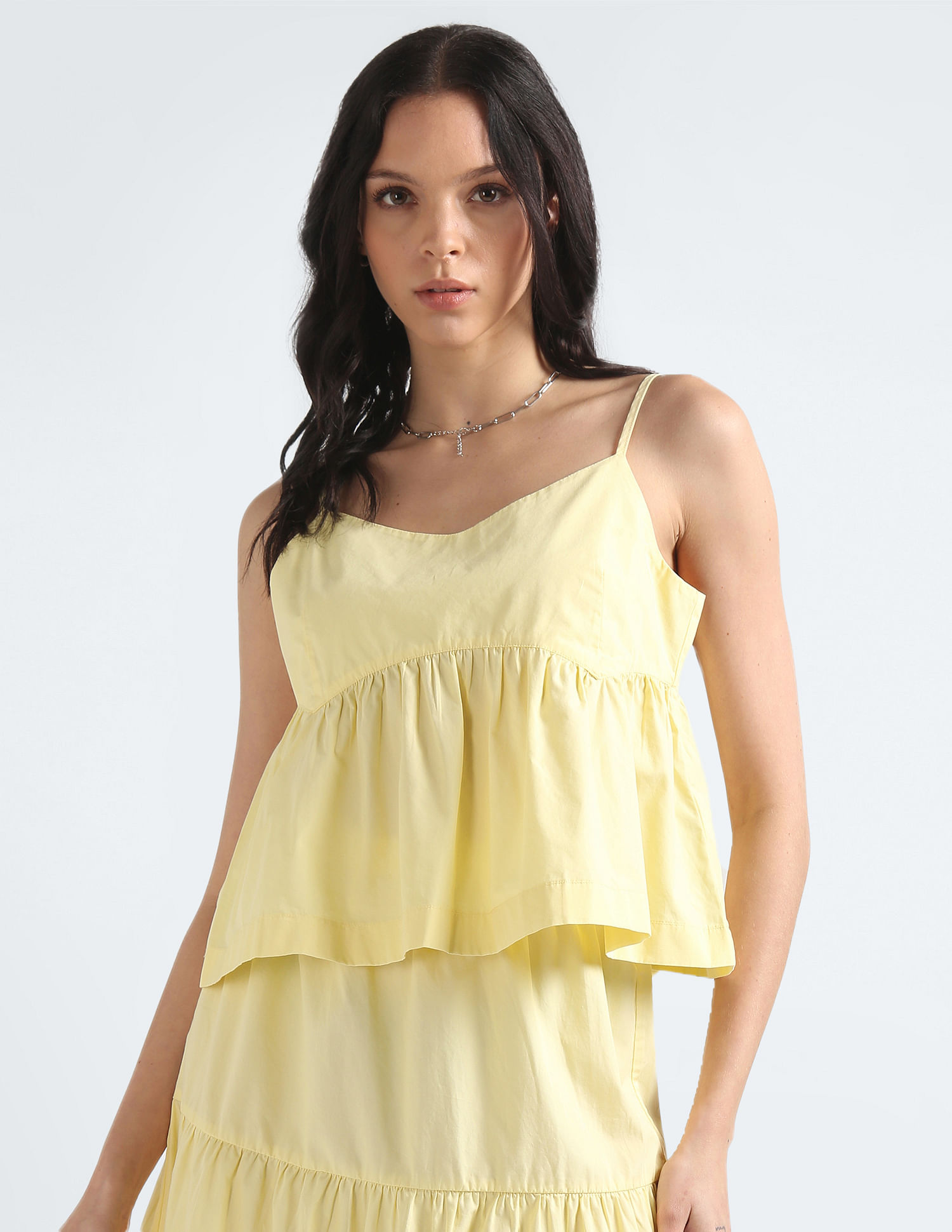 Tommy Hilfiger Poplin Back Tie Solid Top