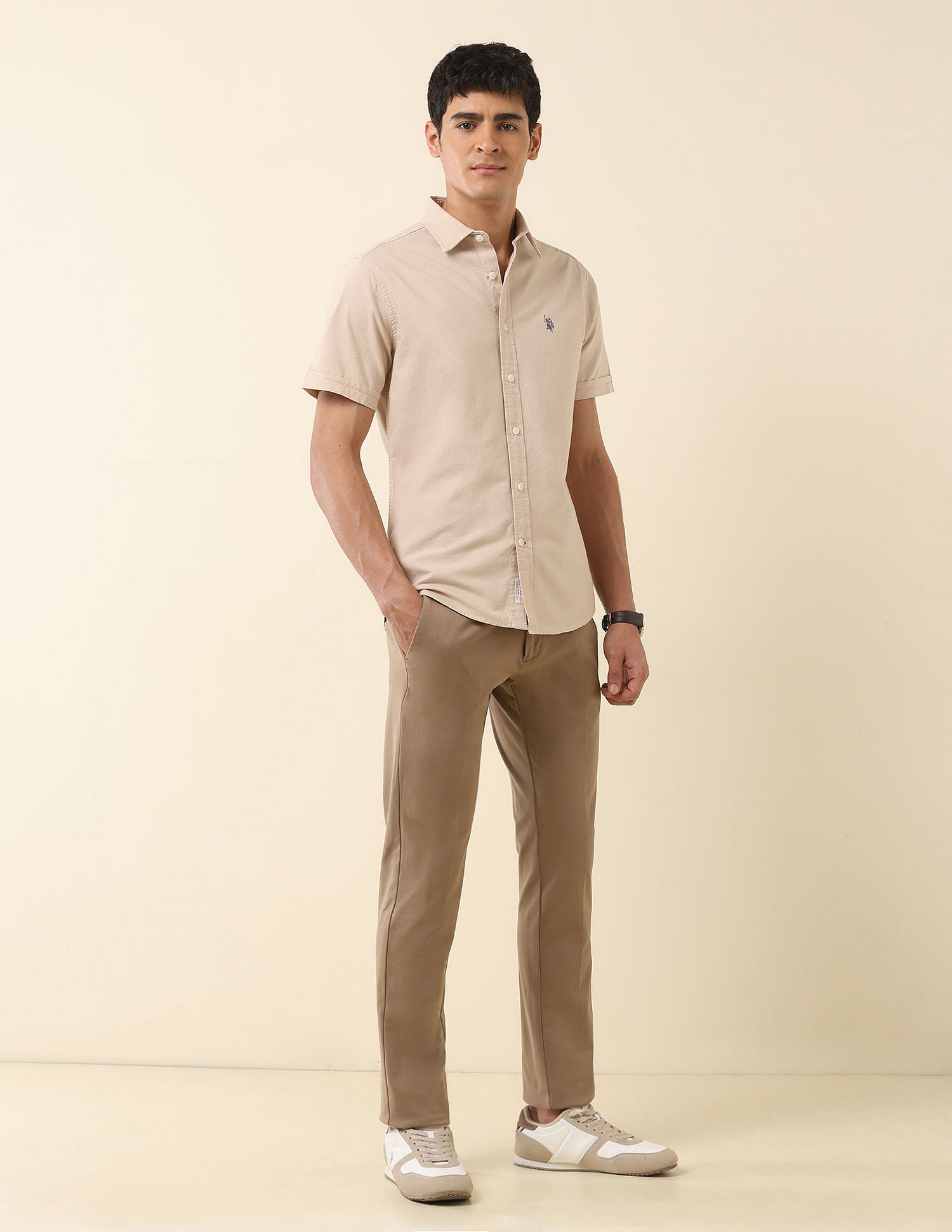 U.S. Polo Assn. Tailored Fit Pure Cotton Oxford Shirt