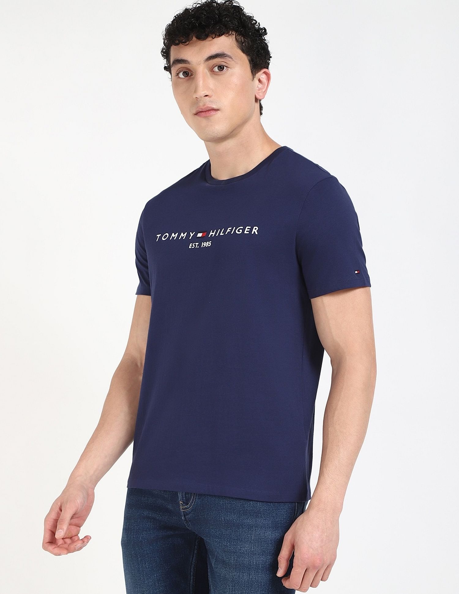 Tommy Hilfiger Embroidered Logo Regular-Fit Cotton T-Shirt