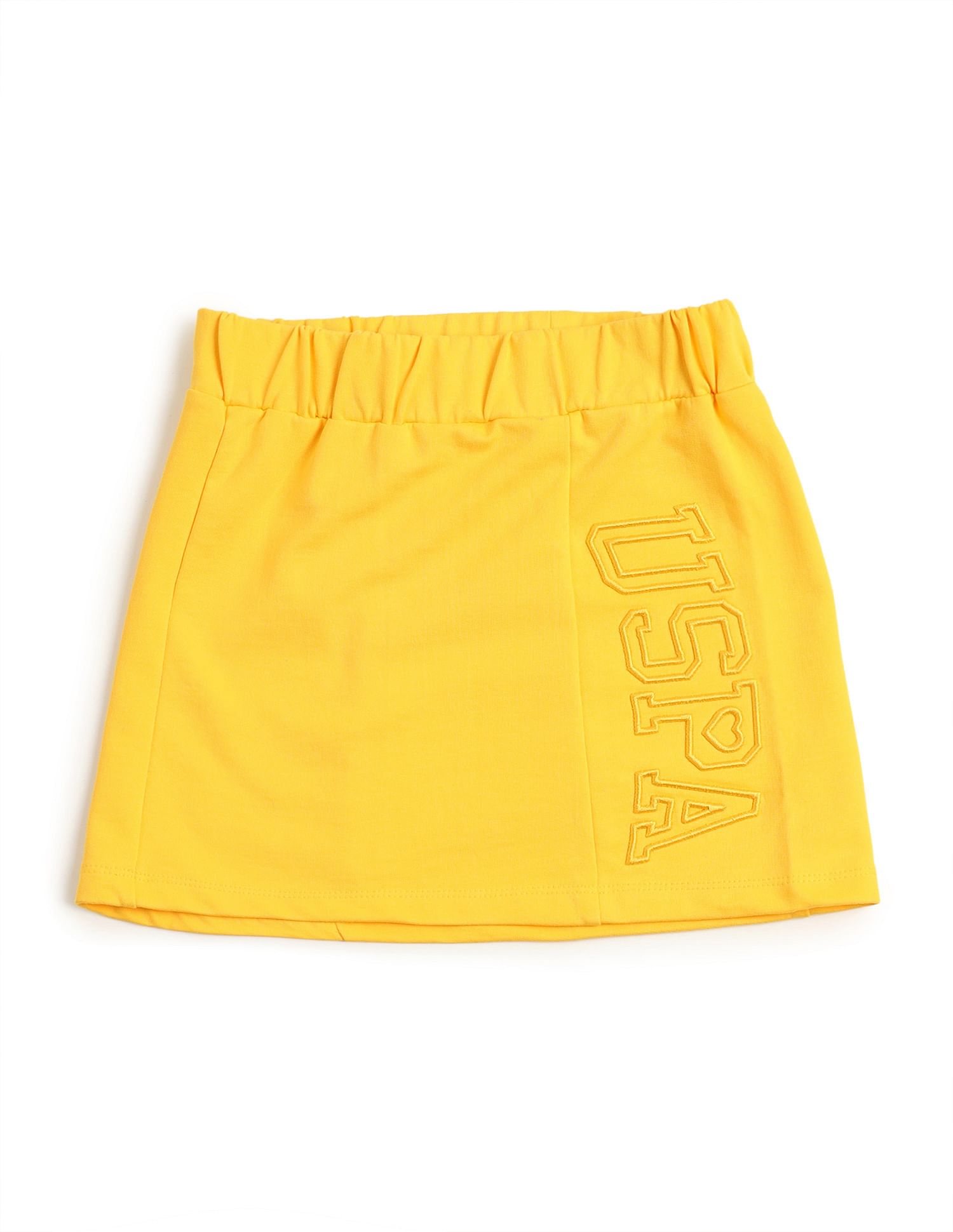 U.S. Polo Assn. Kids Girls Cotton Printed Skorts