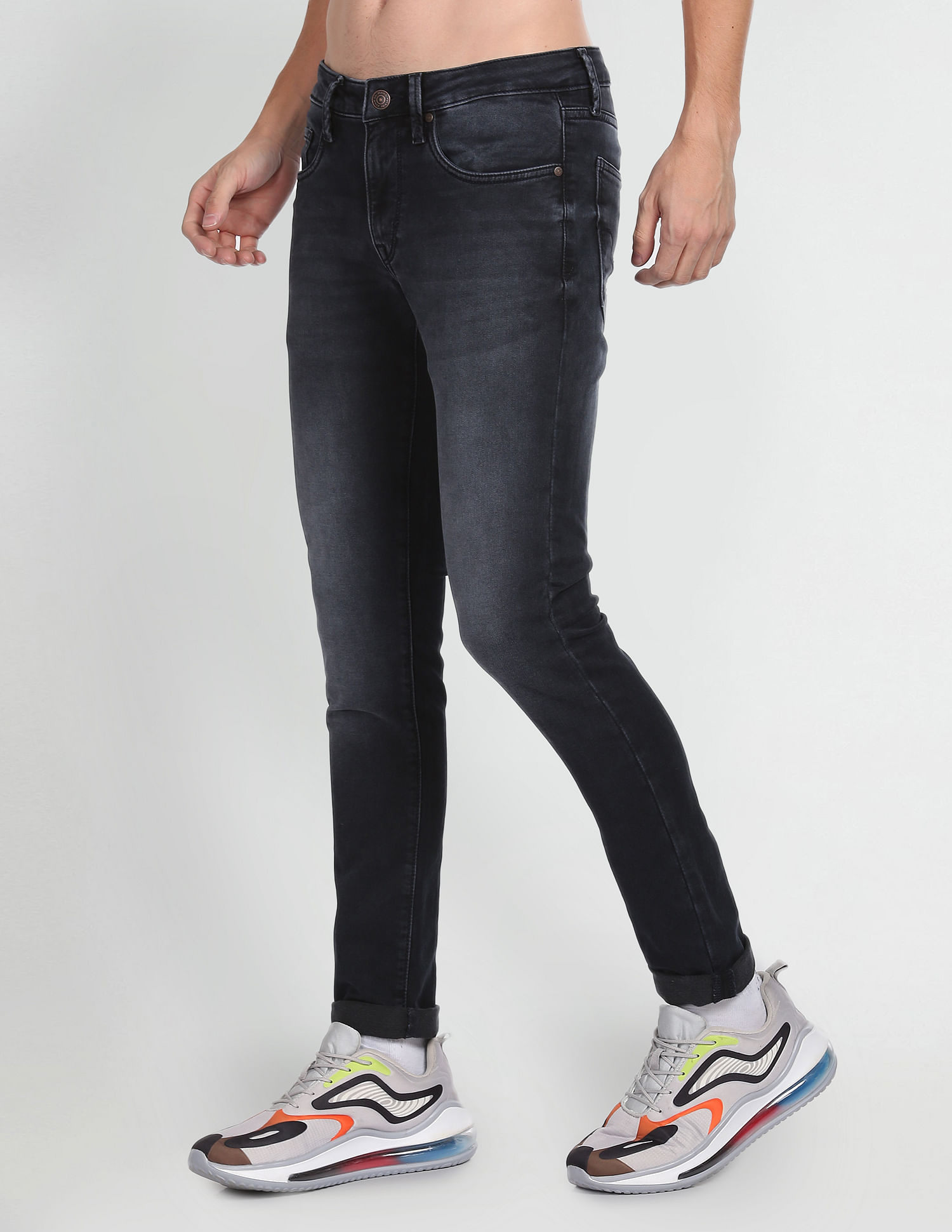 Flying Machine Jackson Super Skinny Fit Mid Rise Jeans