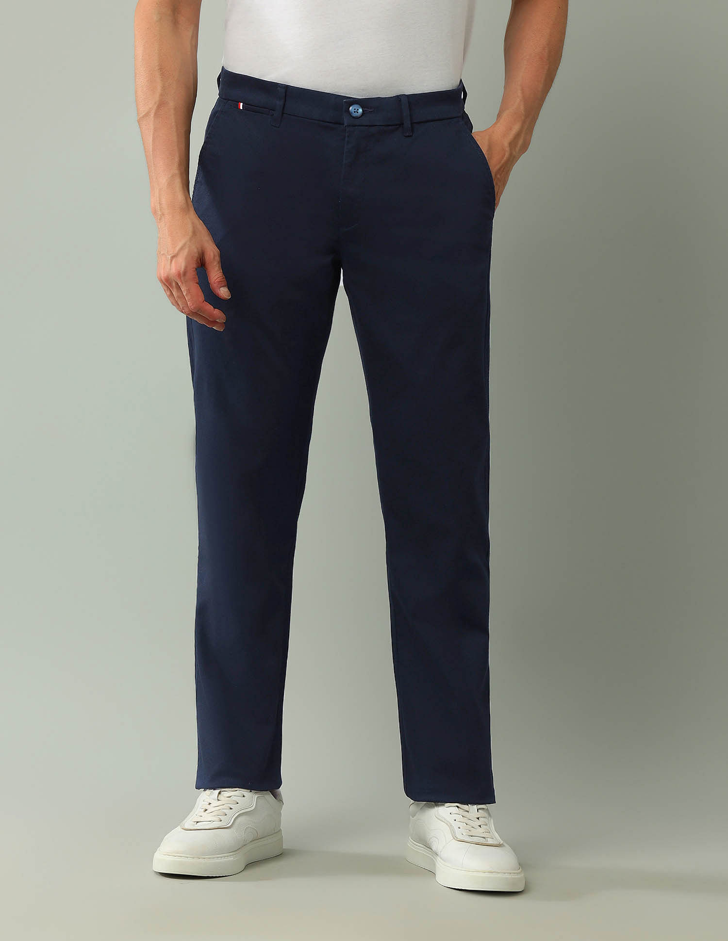 Arrow Sport Regular Fit Dobby Weave Trousers