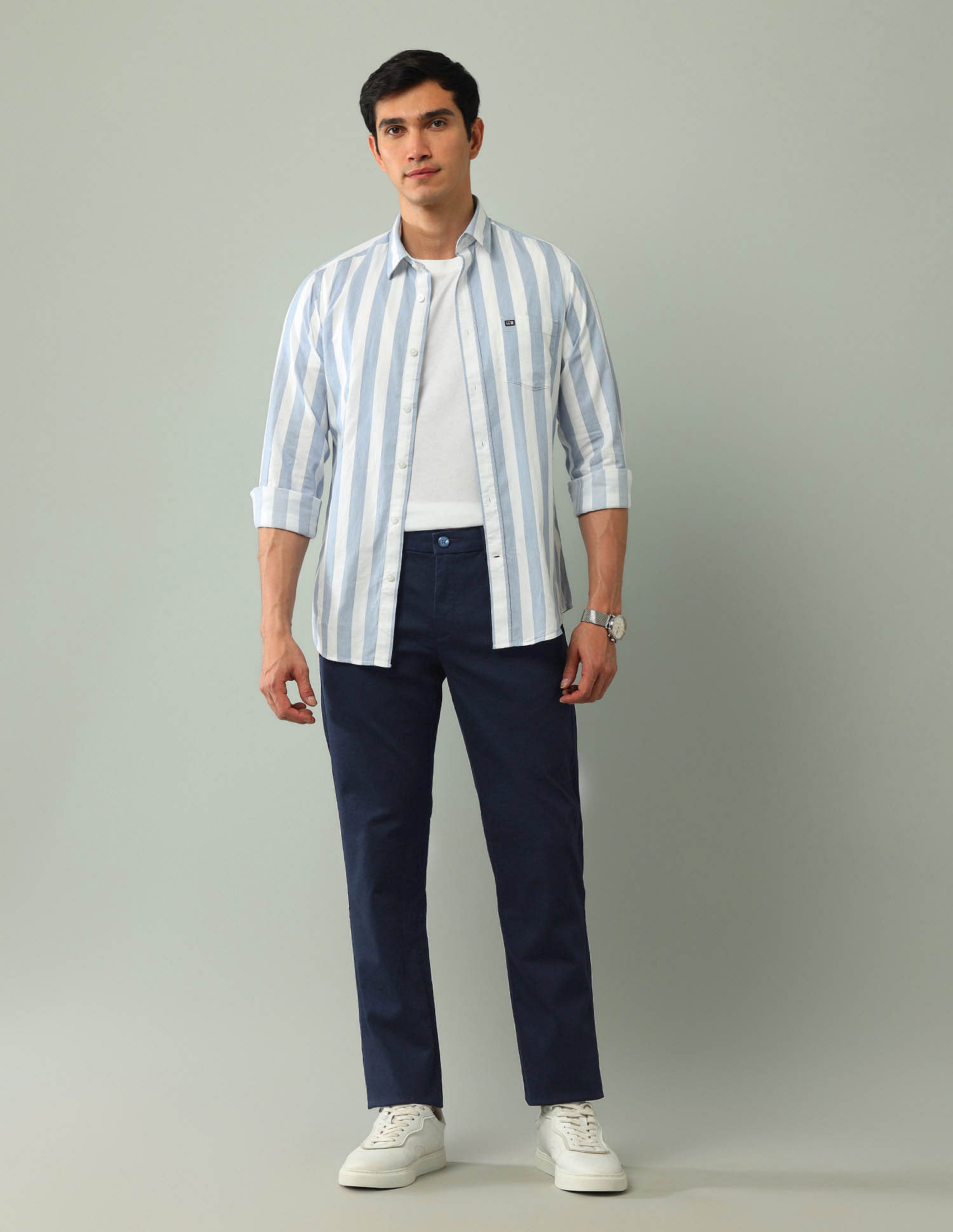 Arrow Sport Regular Fit Dobby Weave Trousers