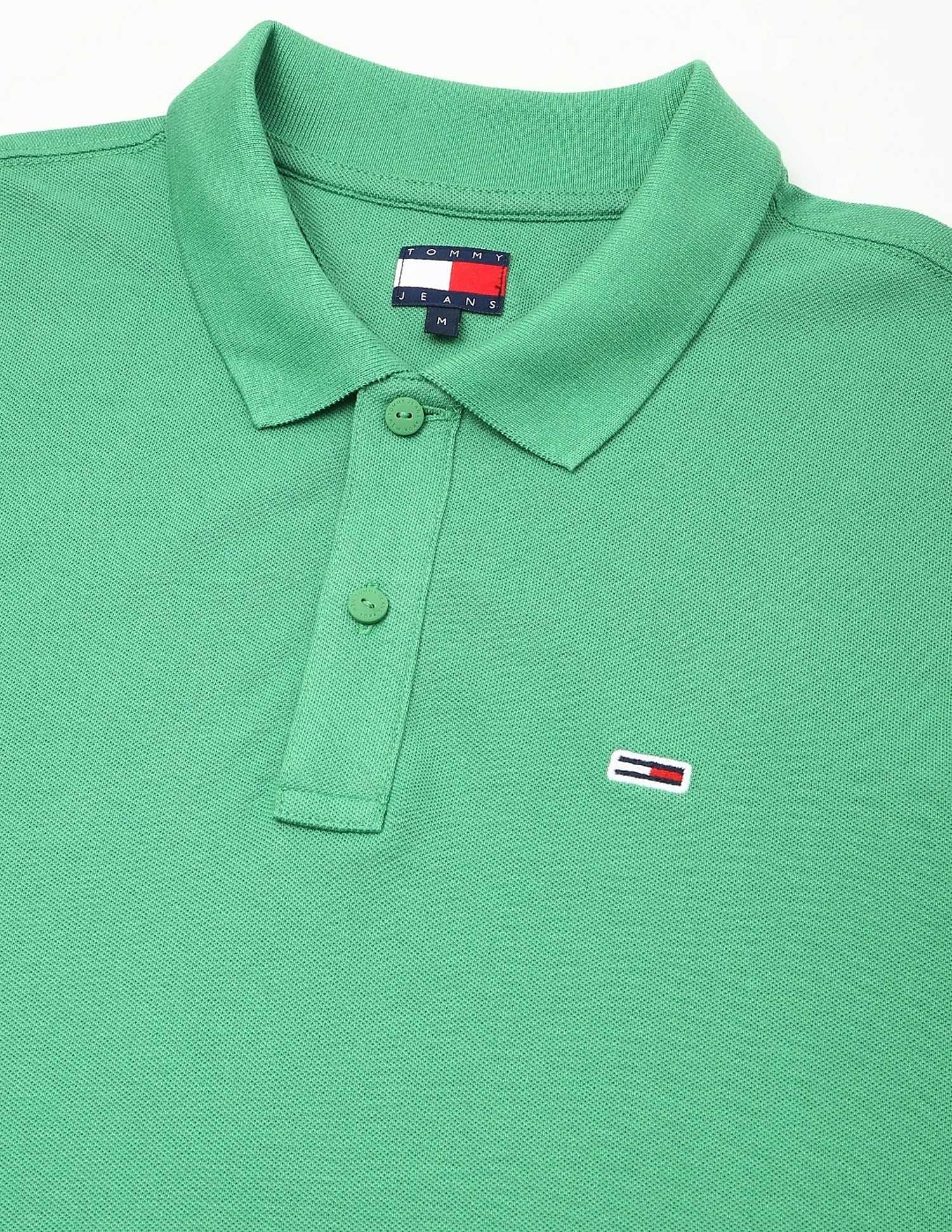 Tommy Hilfiger Solid Slim-Fit Cotton Polo Shirt