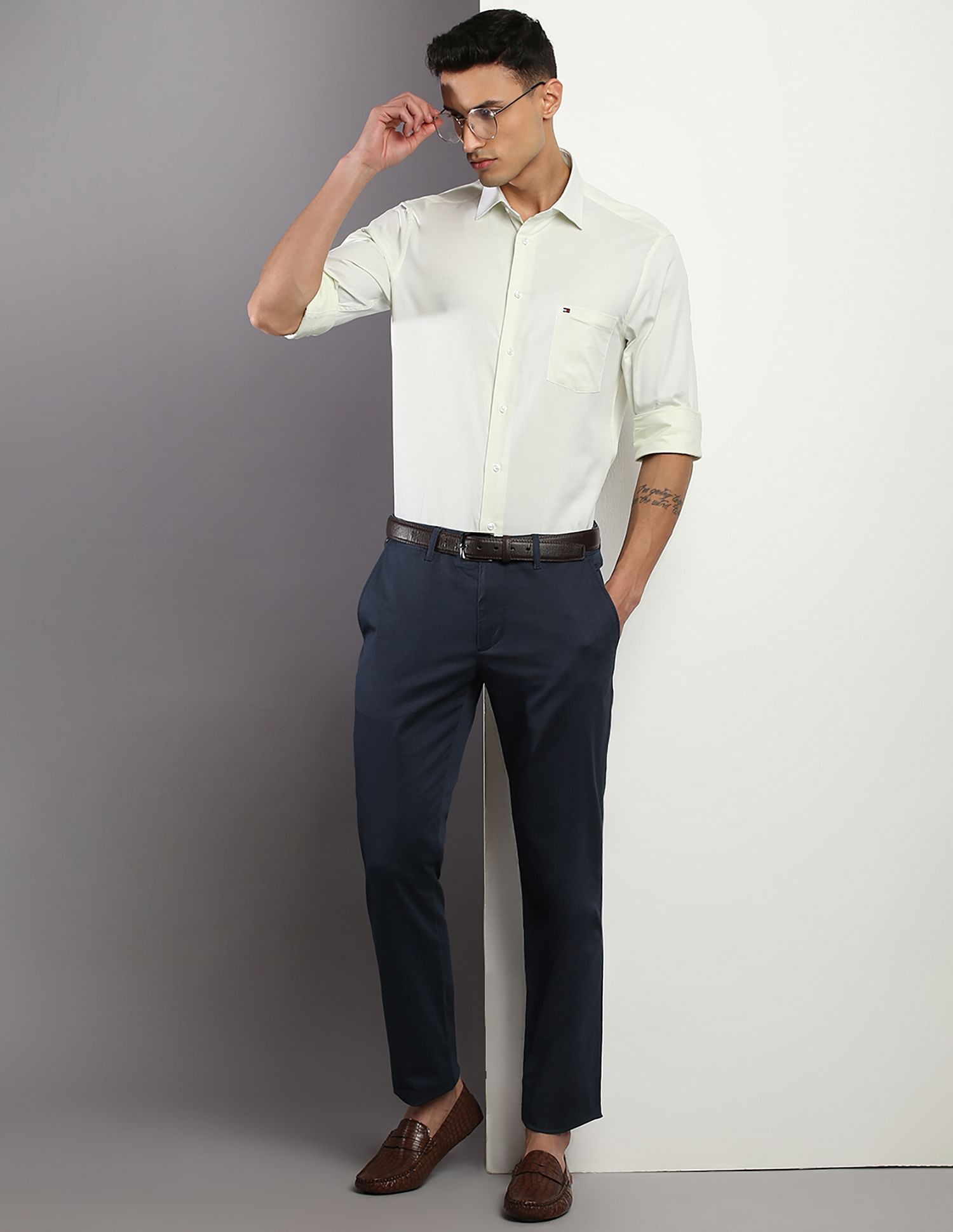 Tommy Hilfiger Textured Dobby Regular Fit Shirt