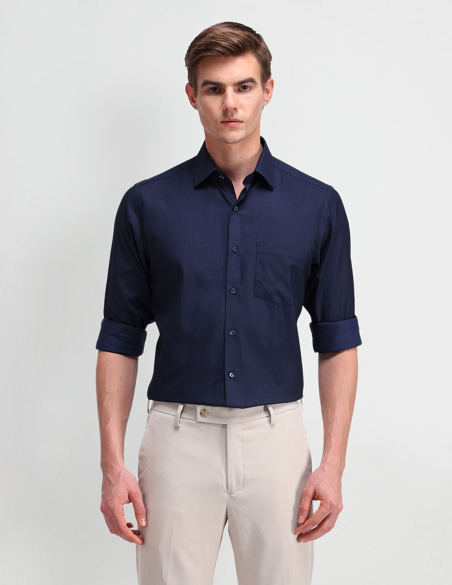 Arrow Liberty Classic Fit Textured Shirt
