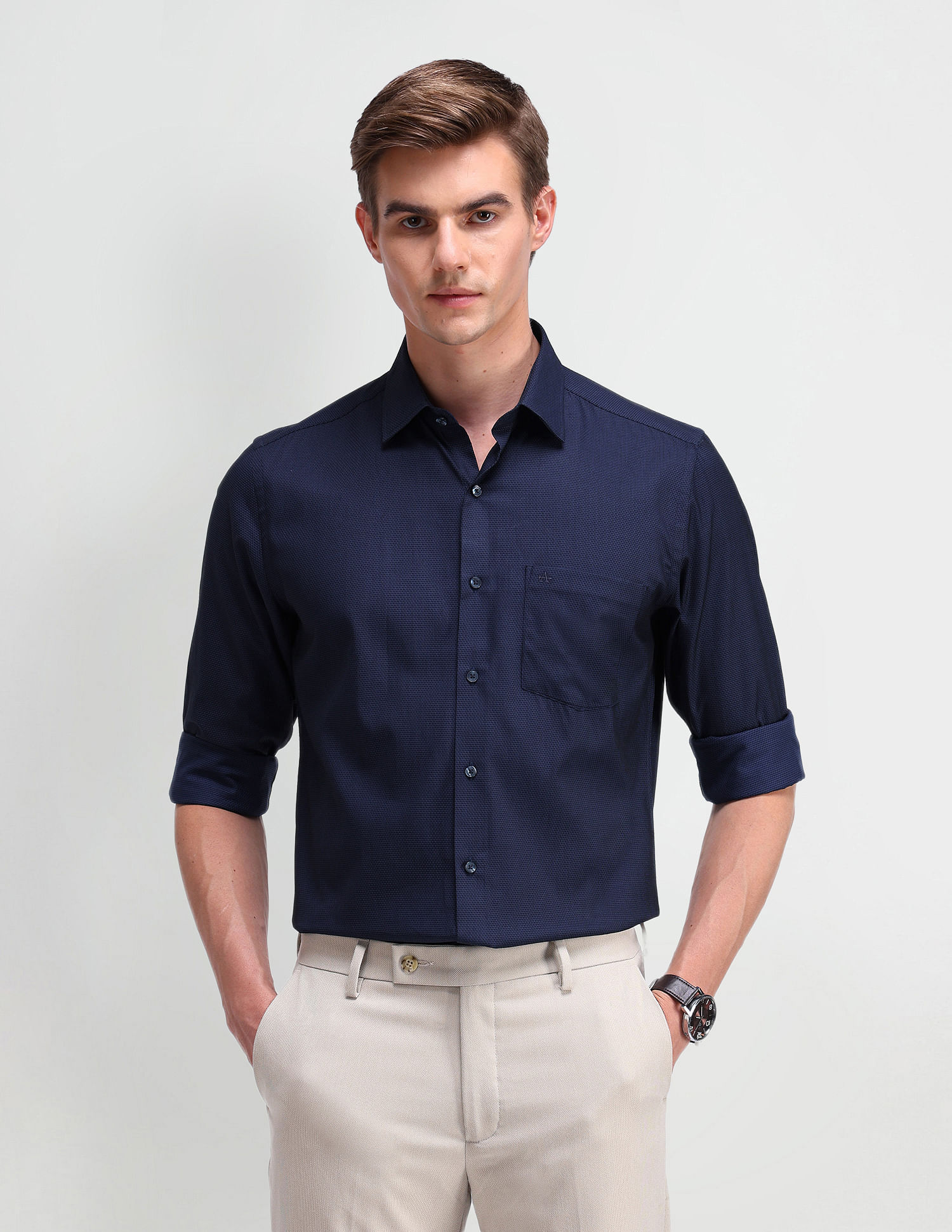 Arrow Liberty Classic Fit Textured Shirt