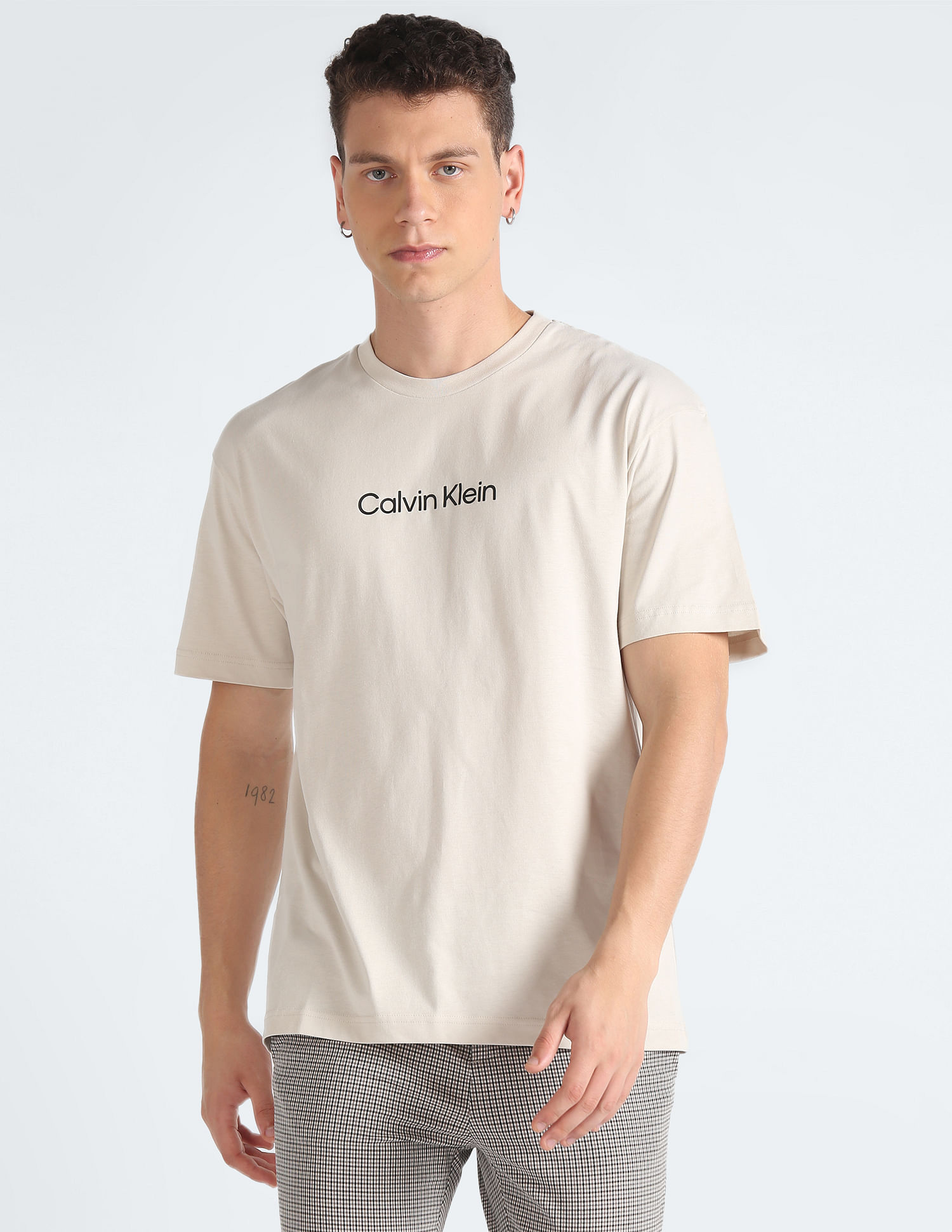 Calvin Klein Transitional Cotton Solid T-Shirt