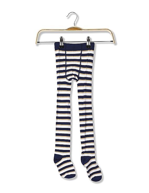 U.S. Polo Assn. Kids Girls Striped Stockings