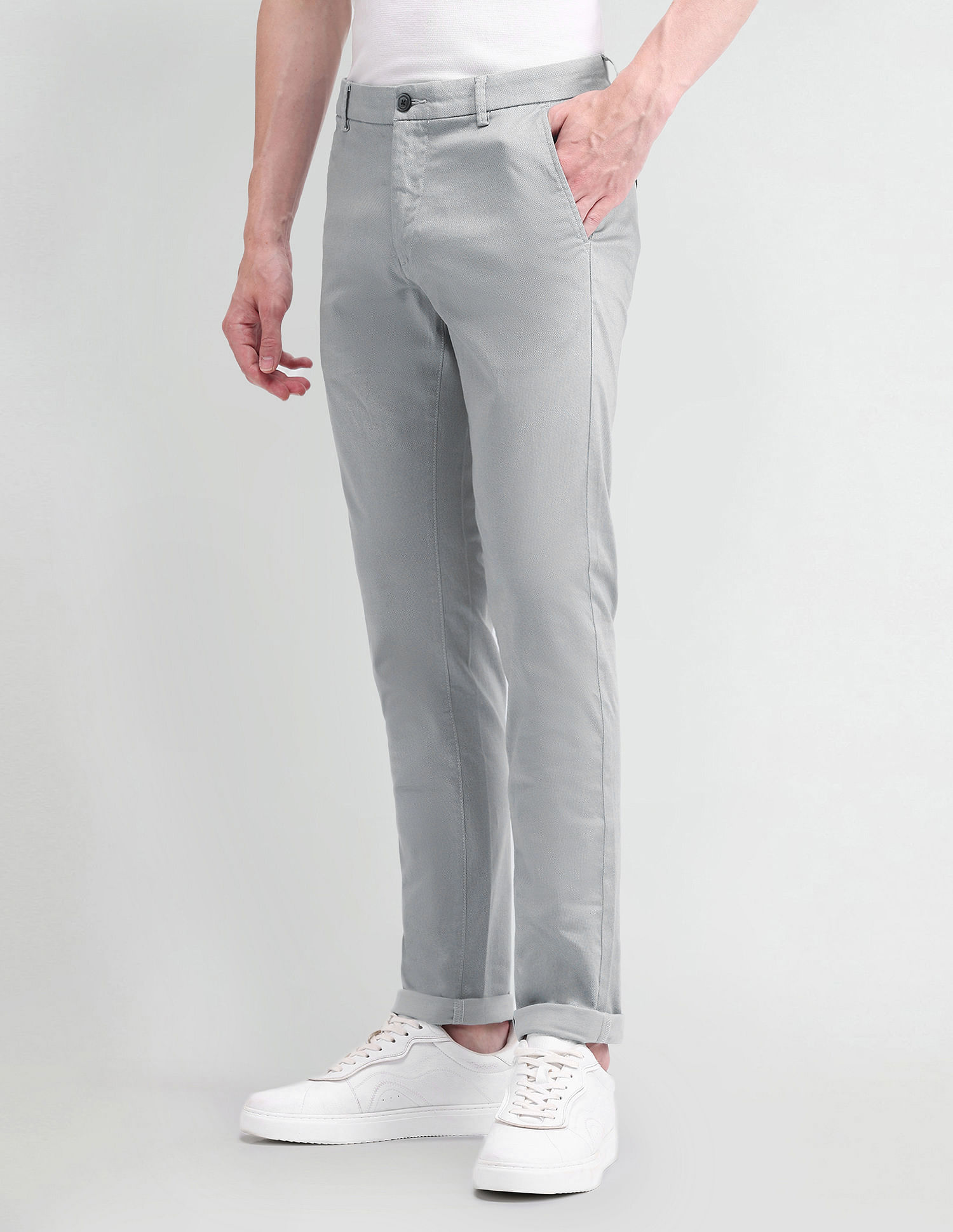 Arrow Sport Slim Fit Satin Trousers