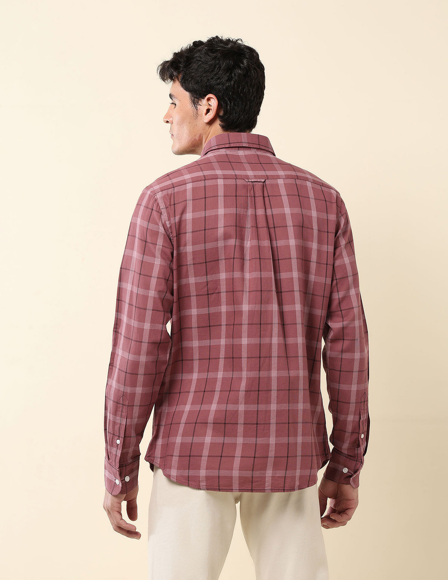 U.S. Polo Assn. Grid Tattersall Checked Tailored Fit Shirt