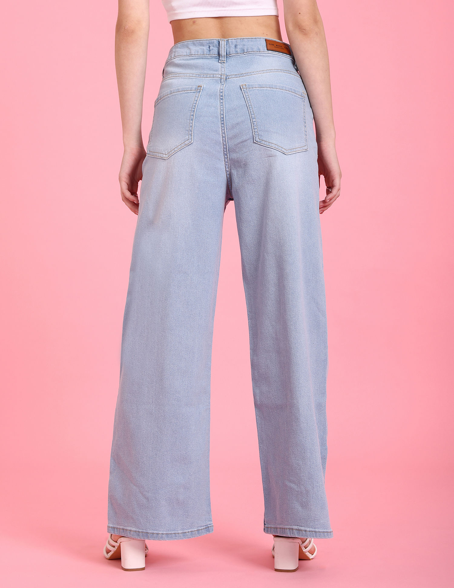 SweatyRocks Women's Casual Boyfriend Jeans High Rise Denim Pants with  Pocket Light Blue XXS at Amazon Women's Jeans store