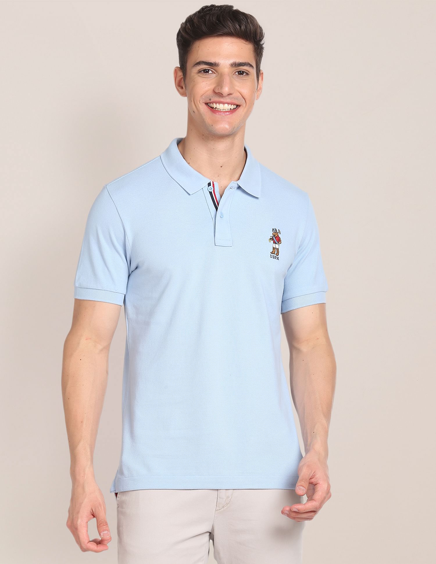 U.S. Polo Assn. Solid Mascot Polo Shirt