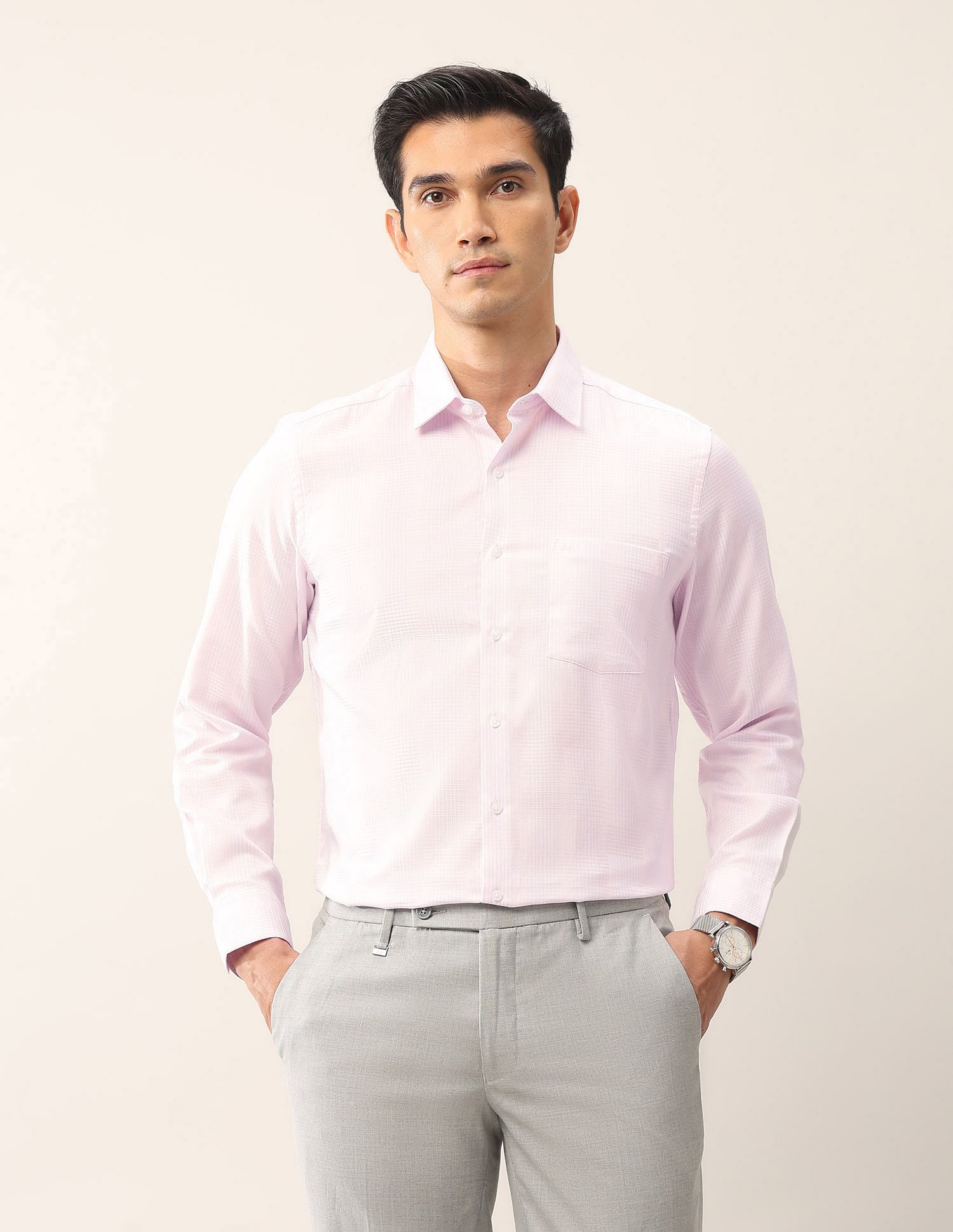 Arrow Dobby Pure Cotton Ceremonial Shirt
