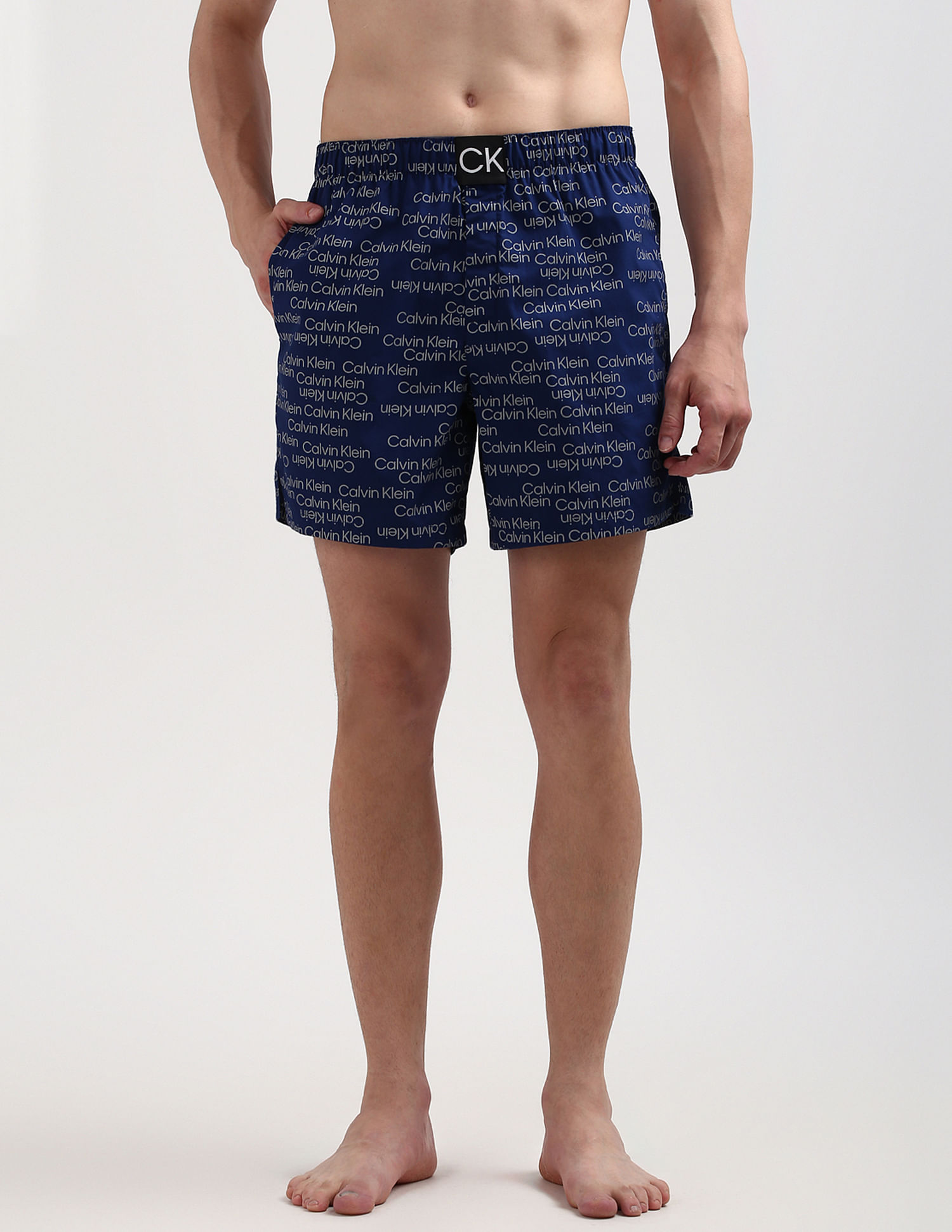 Buy Calvin Klein Underwear Logo Print Cotton Boxers NNNOW