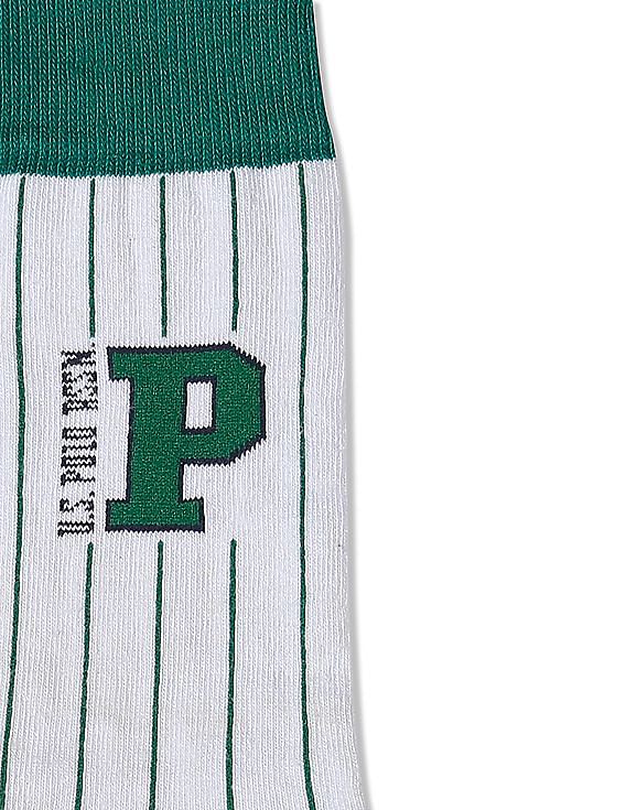 U.S. Polo Assn. Women Striped Ankle Socks - Pack Of 2