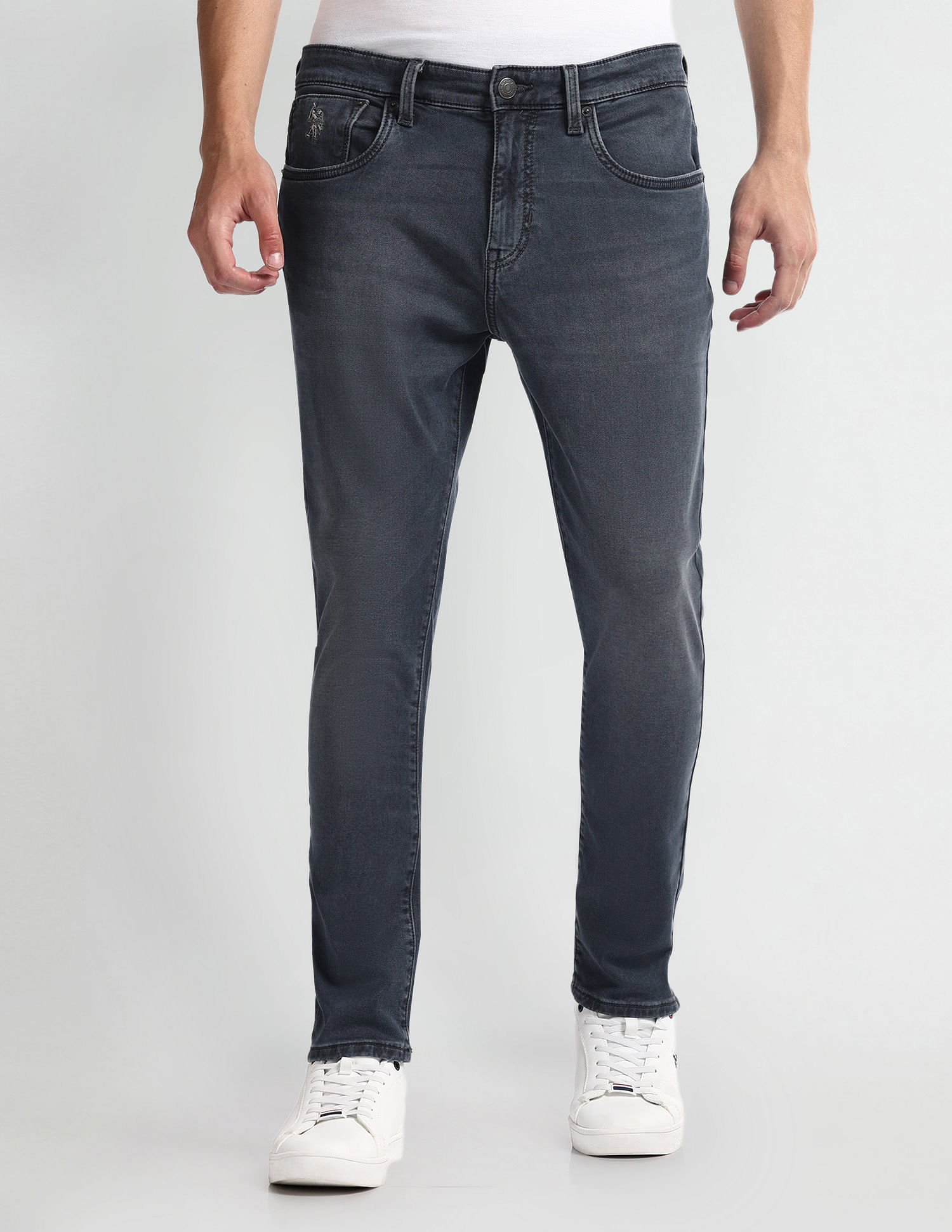 U.S. Polo Assn. Denim Co. Henry Tapered Cropped Fit Black Jeans