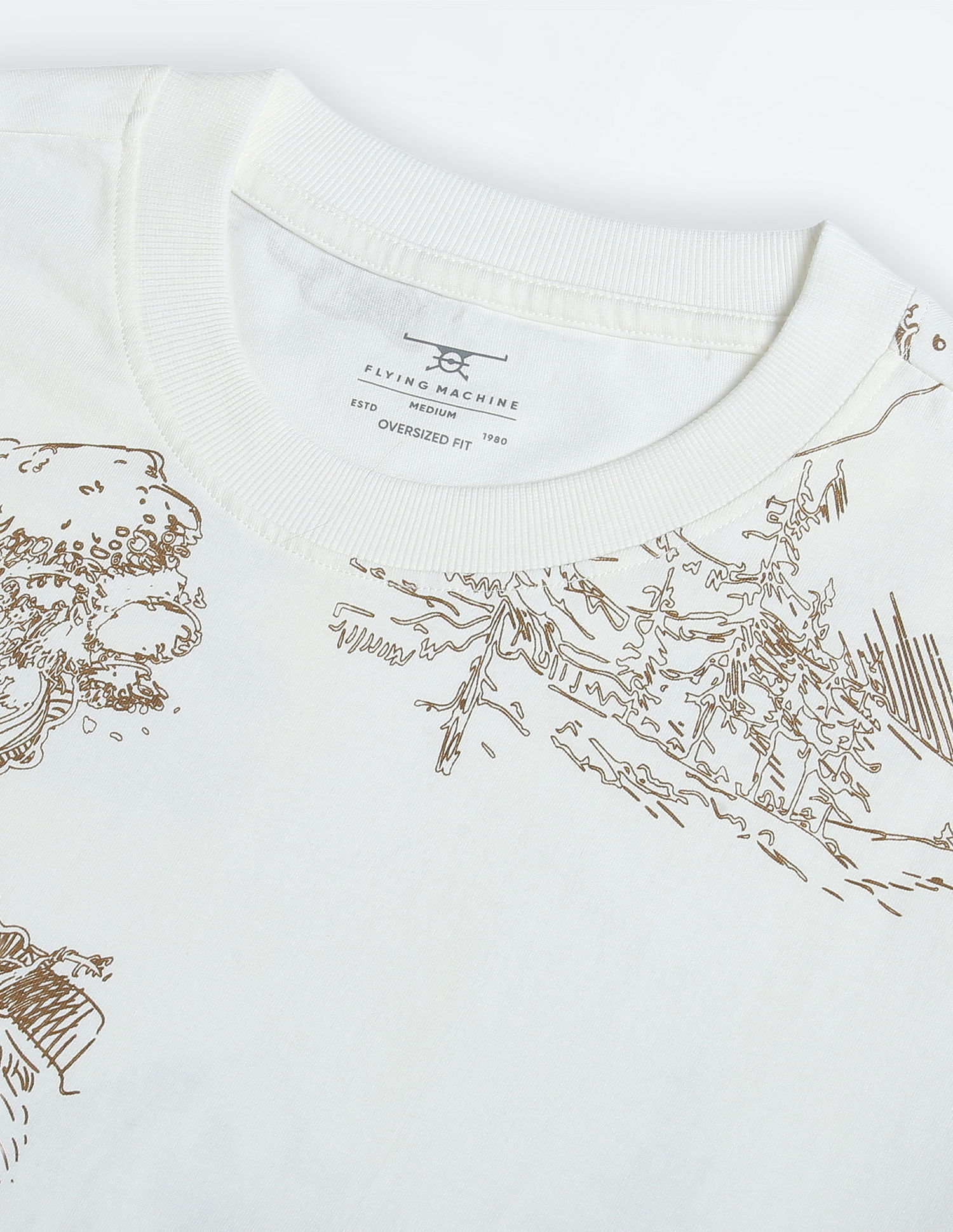 Flying Machine Cotton Oversized T-Shirt