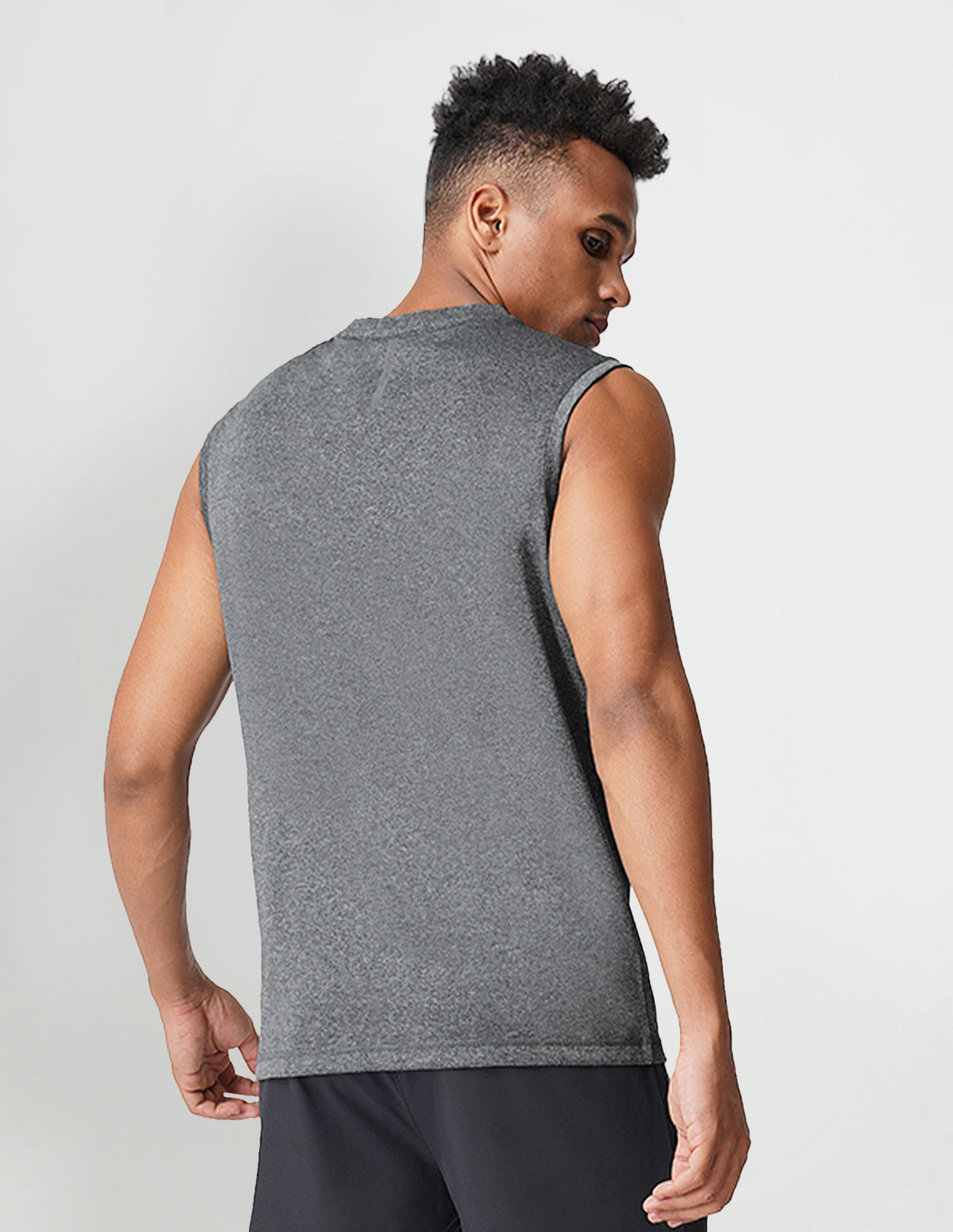 USPA Innerwear Sleeveless Brand Print Polyester I711 Vest - Pack Of 1
