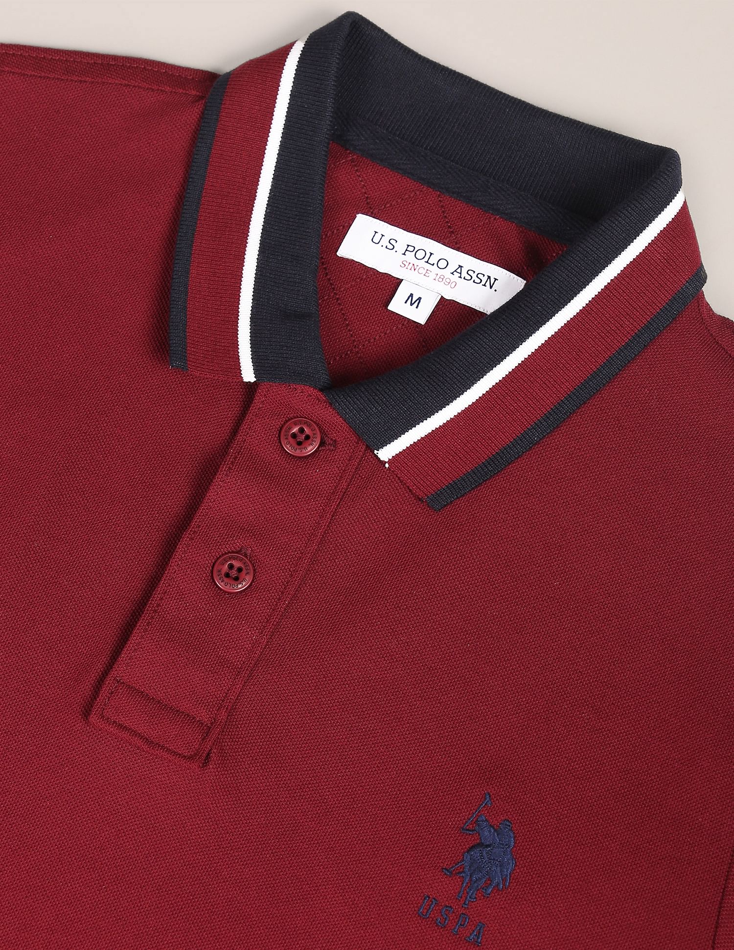 U.S. Polo Assn. Solid Slim Fit Polo Shirt