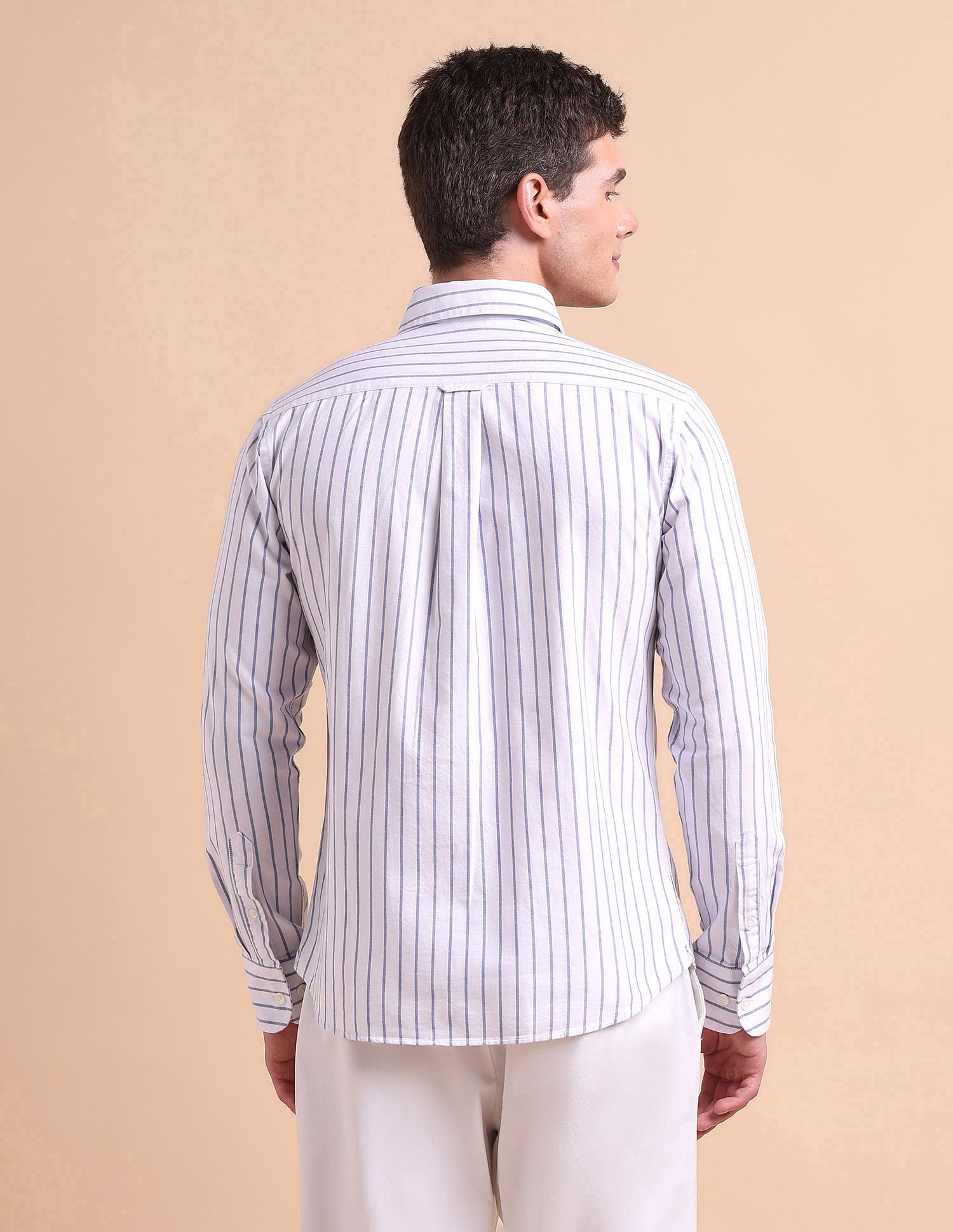 U.S. Polo Assn. Tailored Fit Vertical Striped Shirt