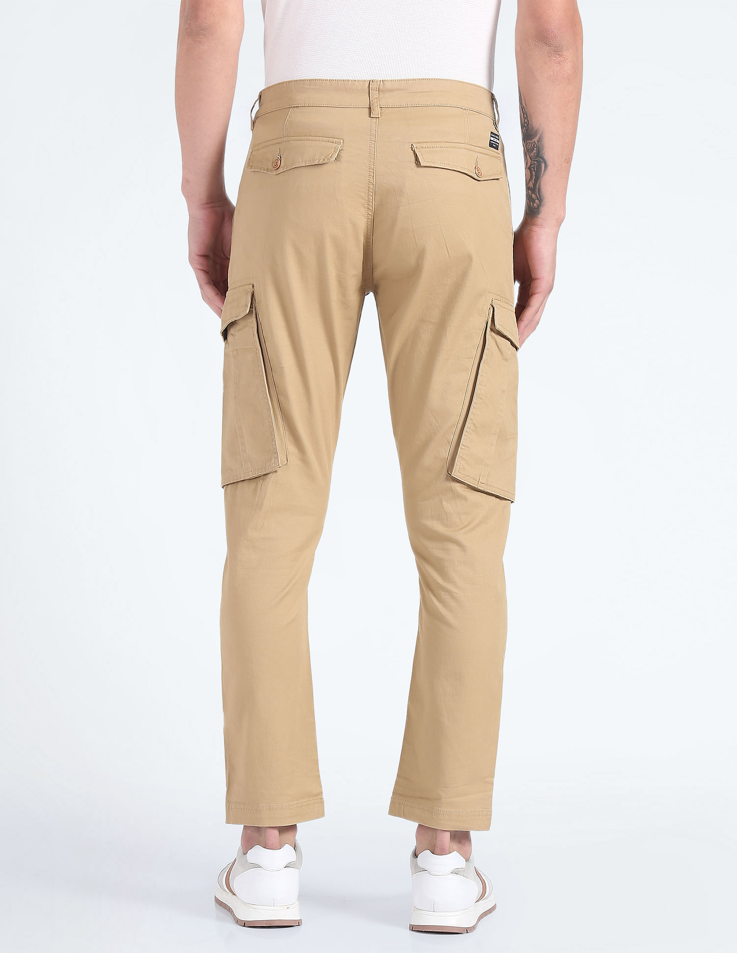 Buy Superdry Men Khaki Slim Fit Corelite Cargo Trousers - Trousers for Men  498096 | Myntra
