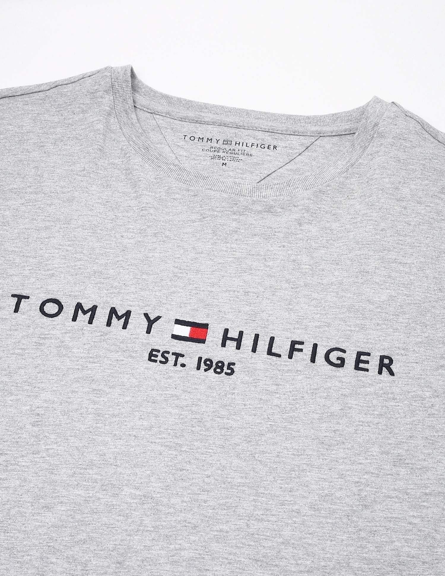 Tommy Hilfiger Embroidered Logo Regular-Fit Cotton T-Shirt