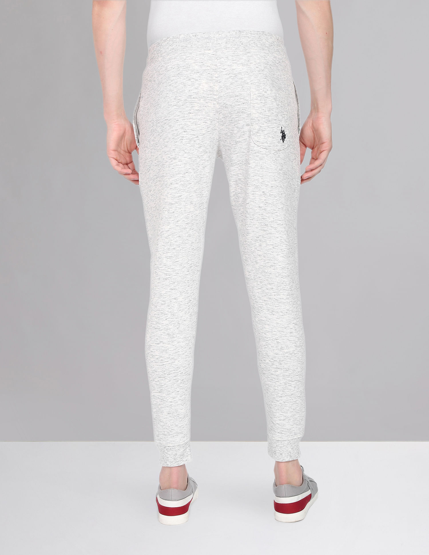 U.S. Polo Assn. Denim Co. Mid Rise Heathered Track Pants