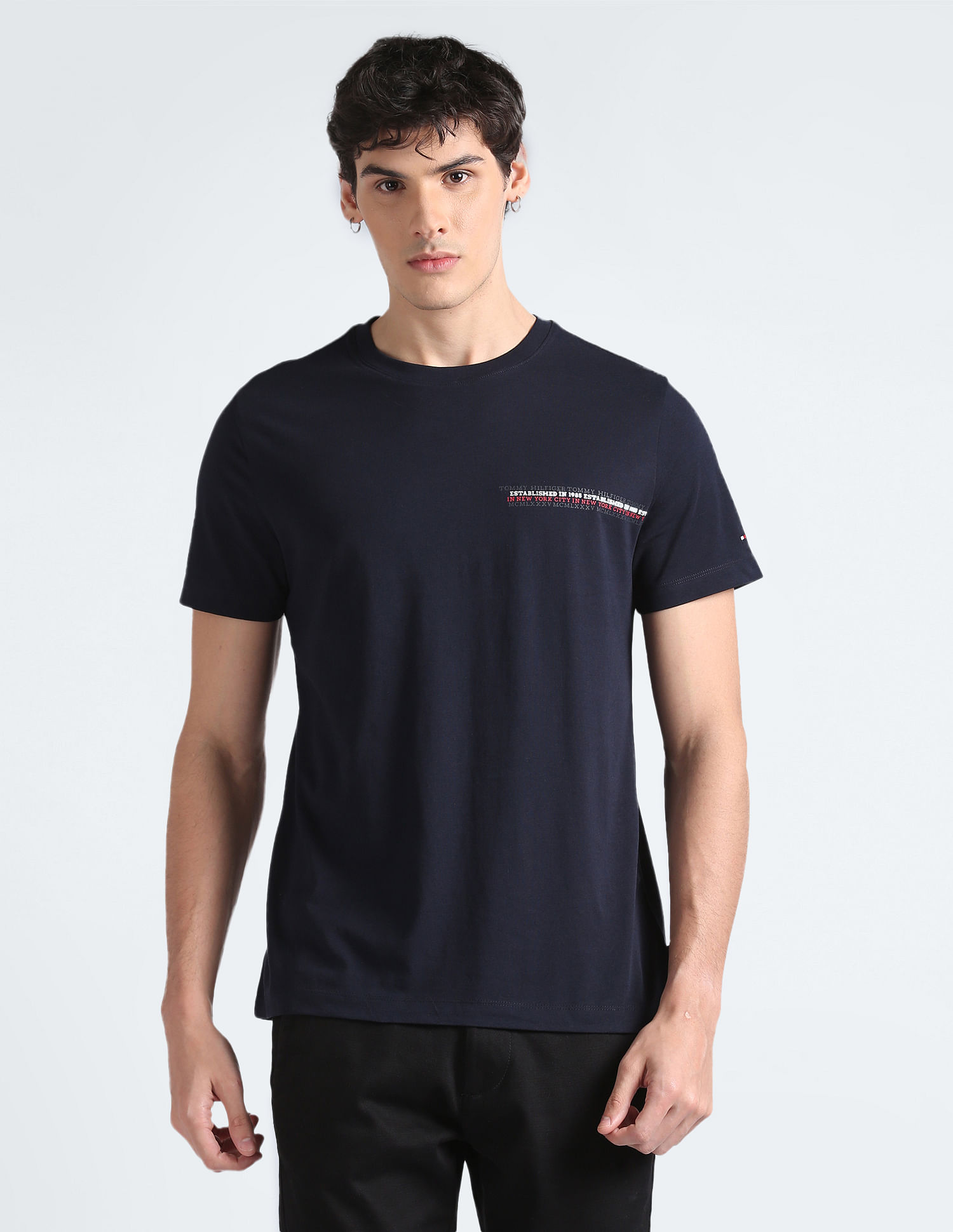 Buy Tommy Hilfiger Small Chest Stripe Monotype T-Shirt