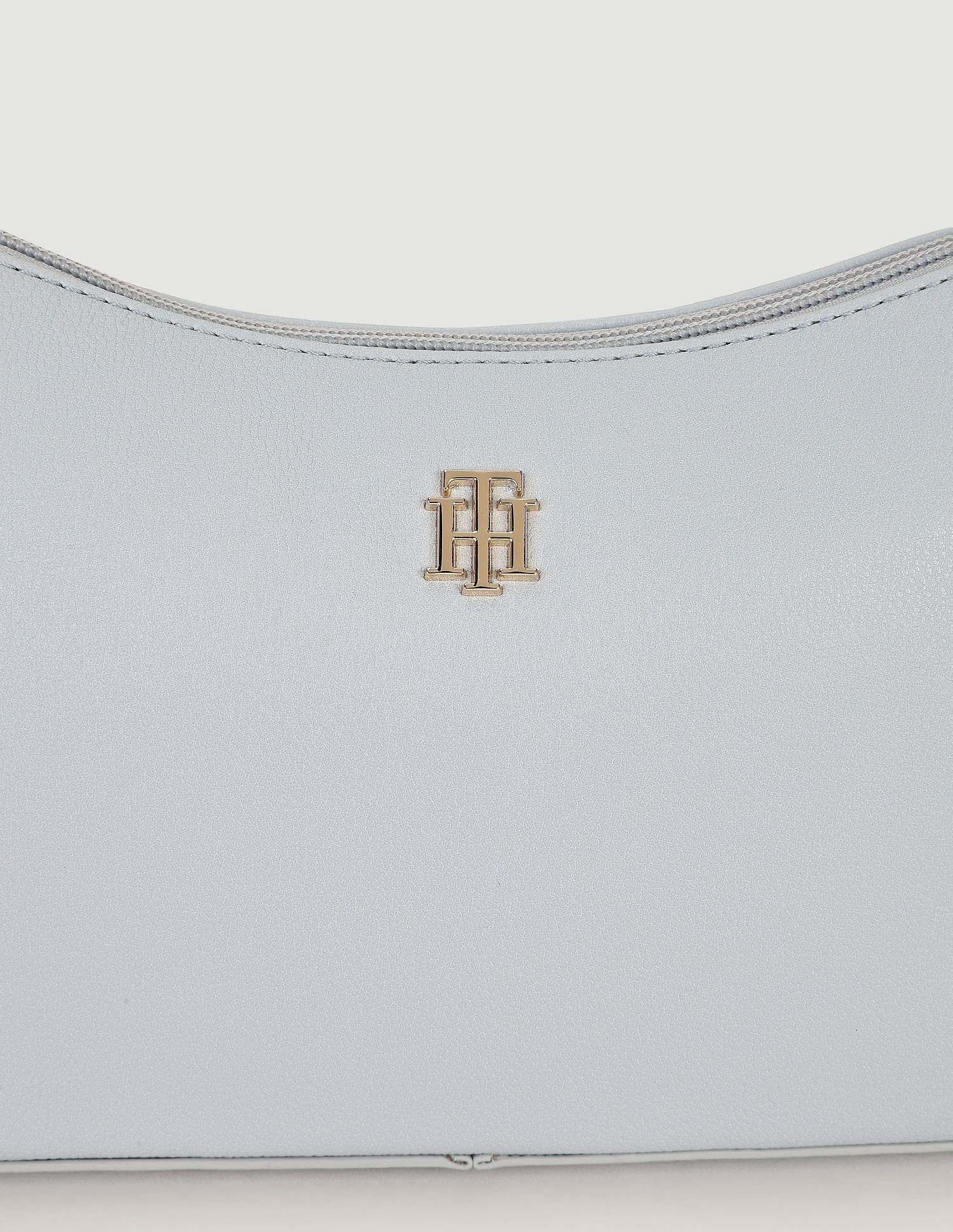 Tommy Hilfiger Solid Blue PU Bags