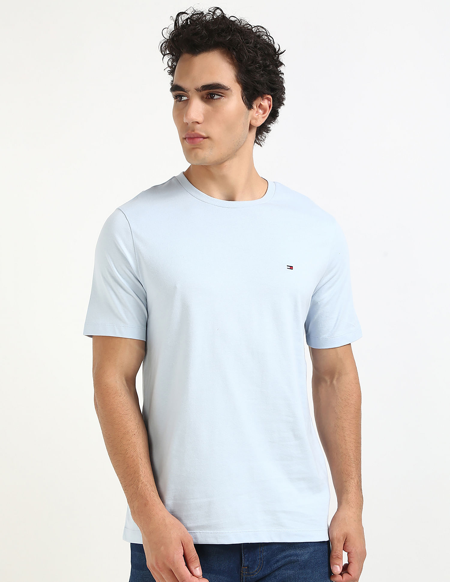 Tommy Hilfiger Solid Regular-Fit Cotton T-Shirt