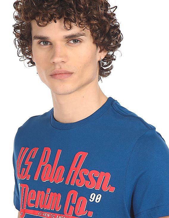 U.S. Polo Assn. Denim Co. Crew Neck Brand Print T-Shirt