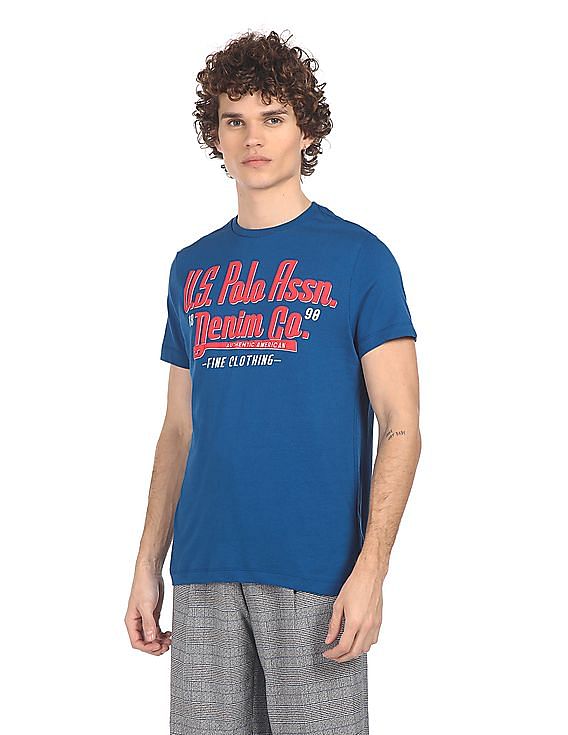 U.S. Polo Assn. Denim Co. Crew Neck Brand Print T-Shirt