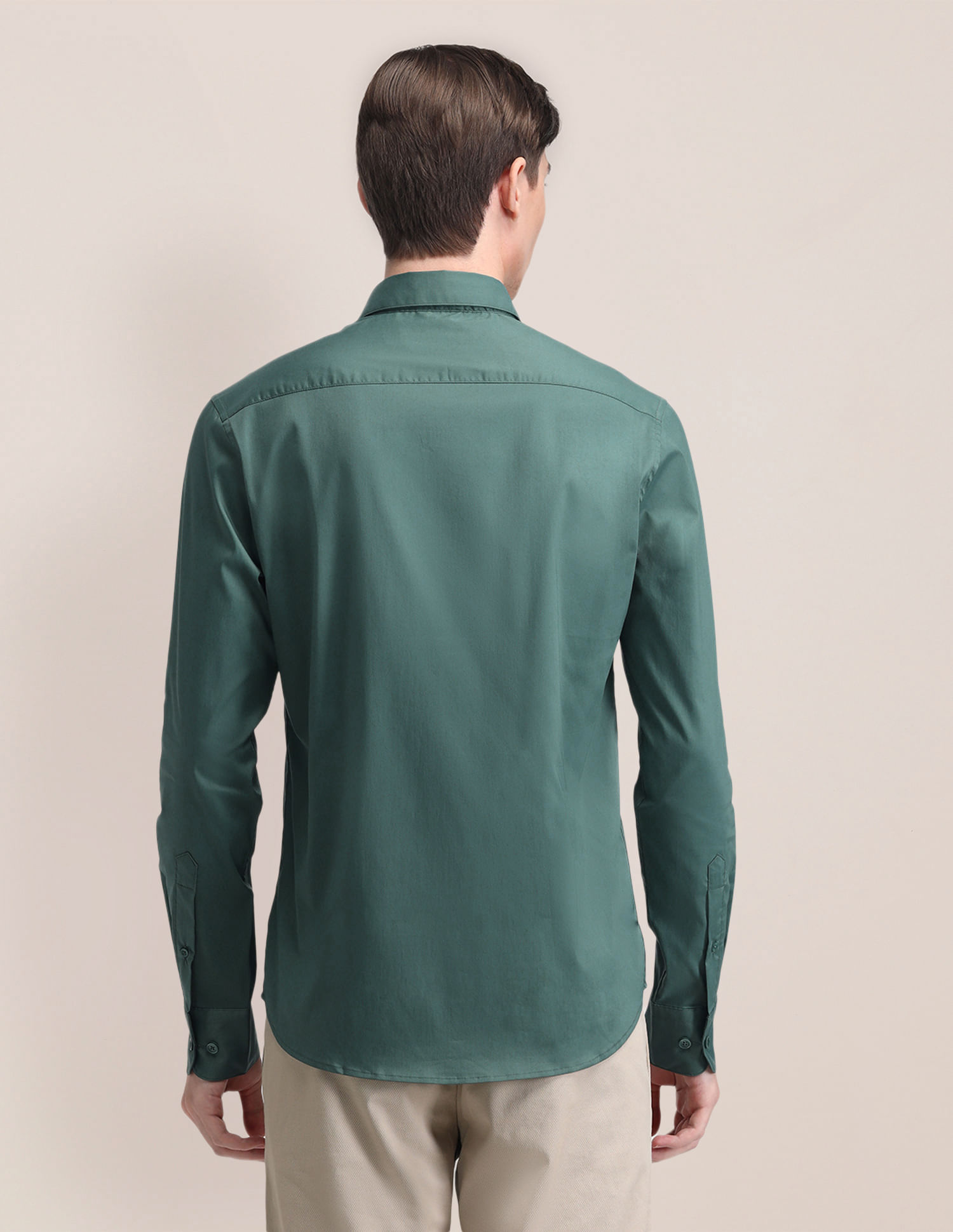 U.S. Polo Assn. Tailored Fit Solid Twill Shirt