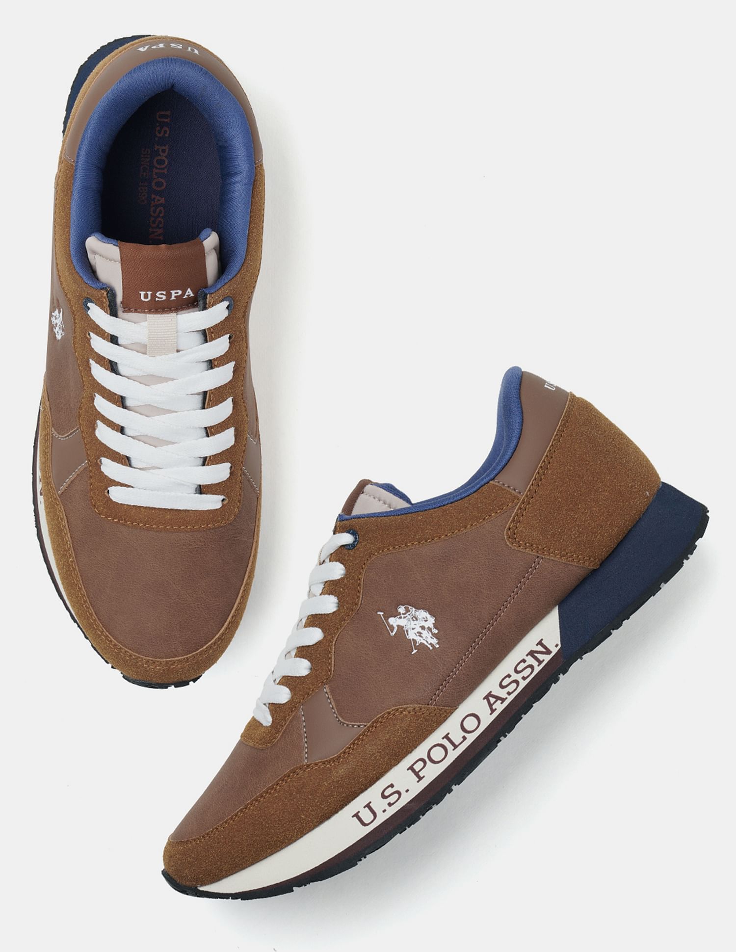U.S. Polo Assn. Men Caspian 2.0 Colour Blocked Sneakers