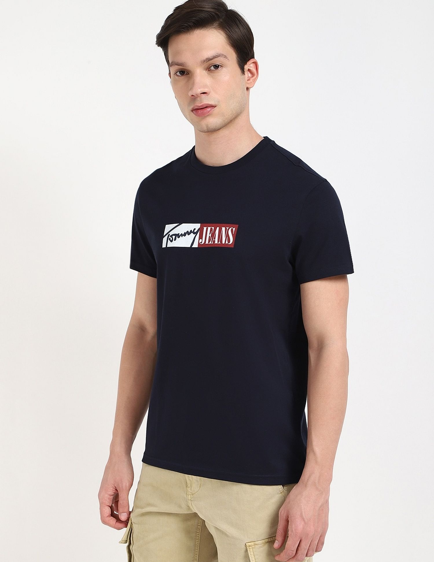 Tommy Hilfiger Logo Slim-Fit Cotton T-Shirt